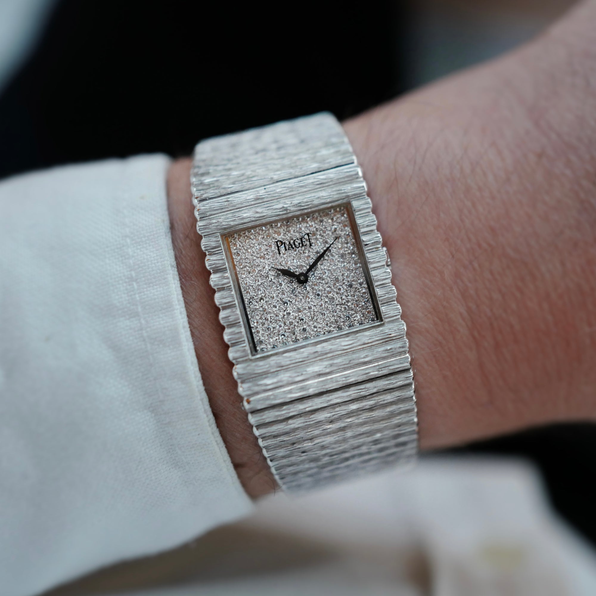 Piaget White Gold Emperador Ref. 9131C516 Super Heavy with Diamond Dial (New Arrival)