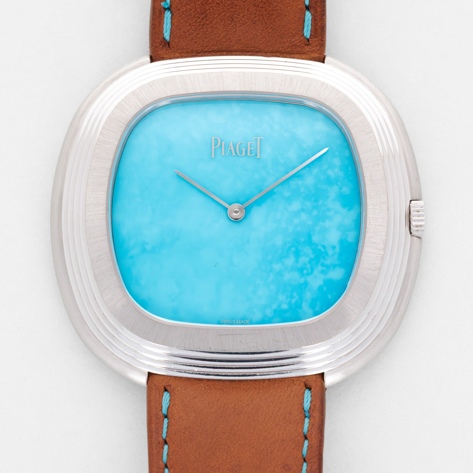 Piaget White Gold Andy Warhol Clou de Paris Turquoise Watch