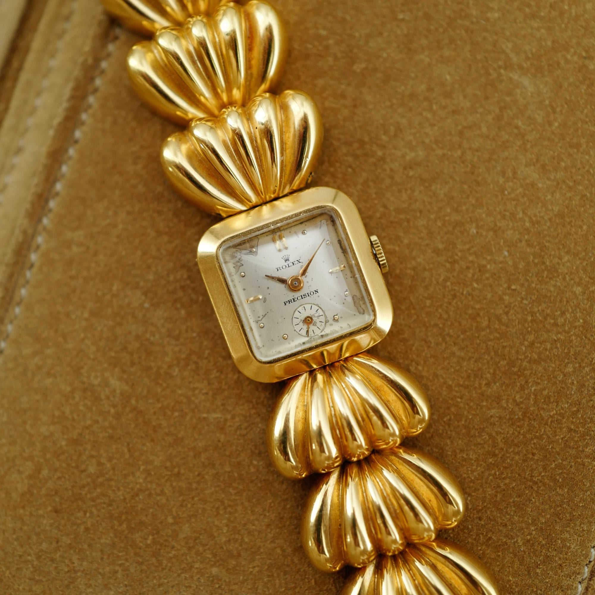 Rolex Yellow Gold Scalloped Watch (New Arrival)