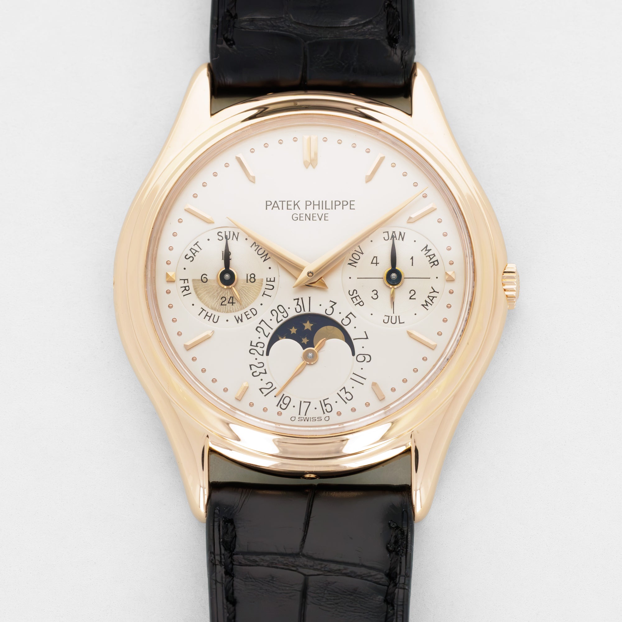 Patek Philippe Pink Gold Perpetual Calendar Second Series Watch Ref. 3940