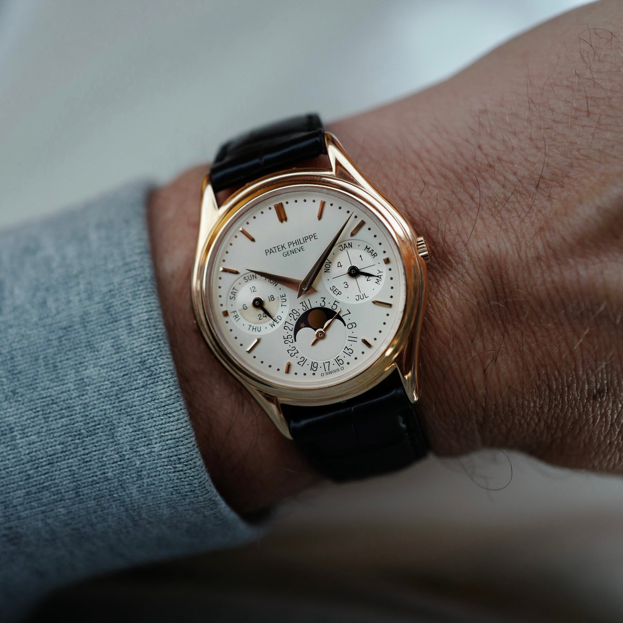 Patek Philippe Pink Gold Perpetual Calendar Second Series Watch Ref. 3940