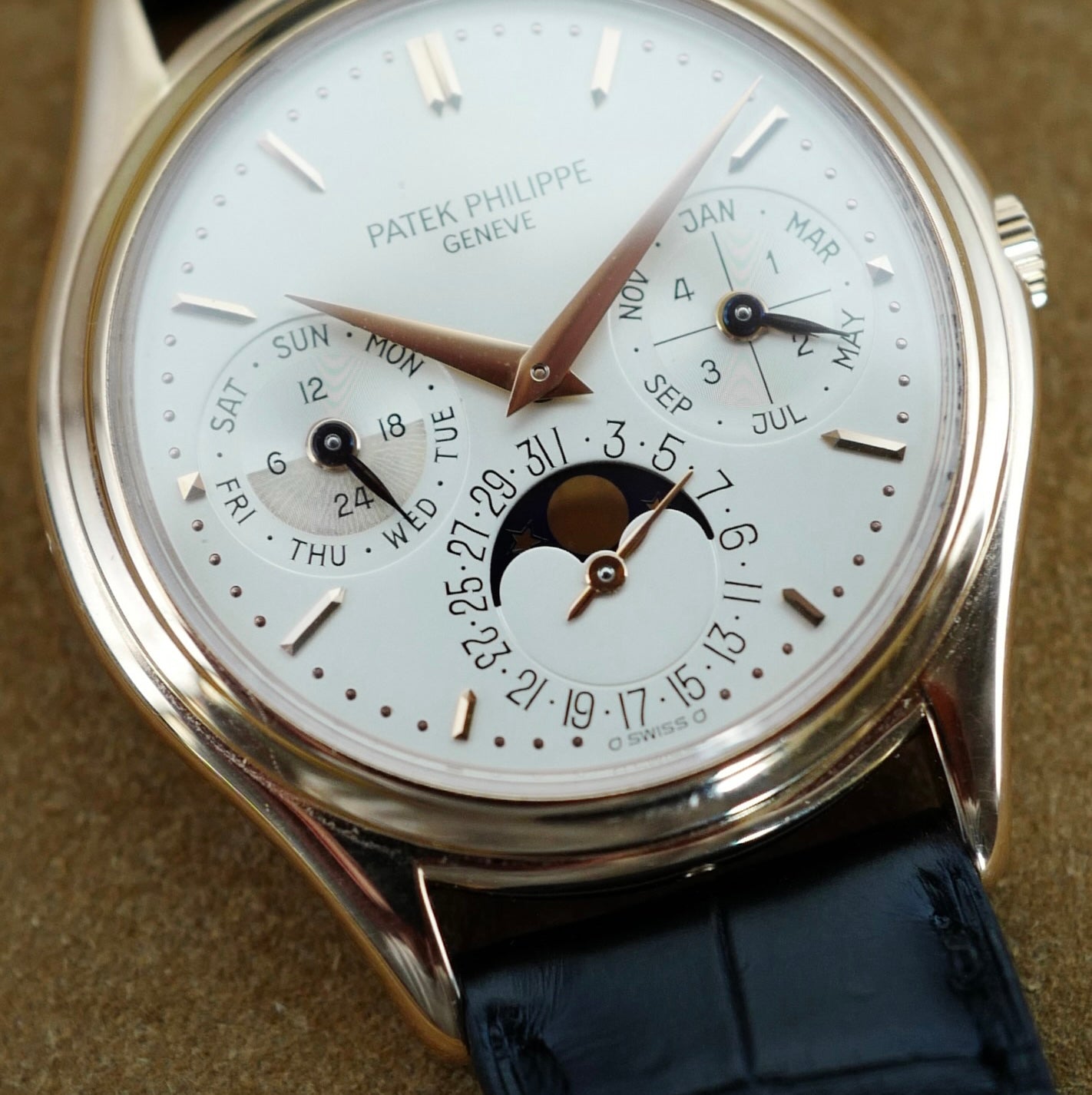 Patek Philippe Pink Gold Perpetual Calendar Second Series Watch Ref. 3940