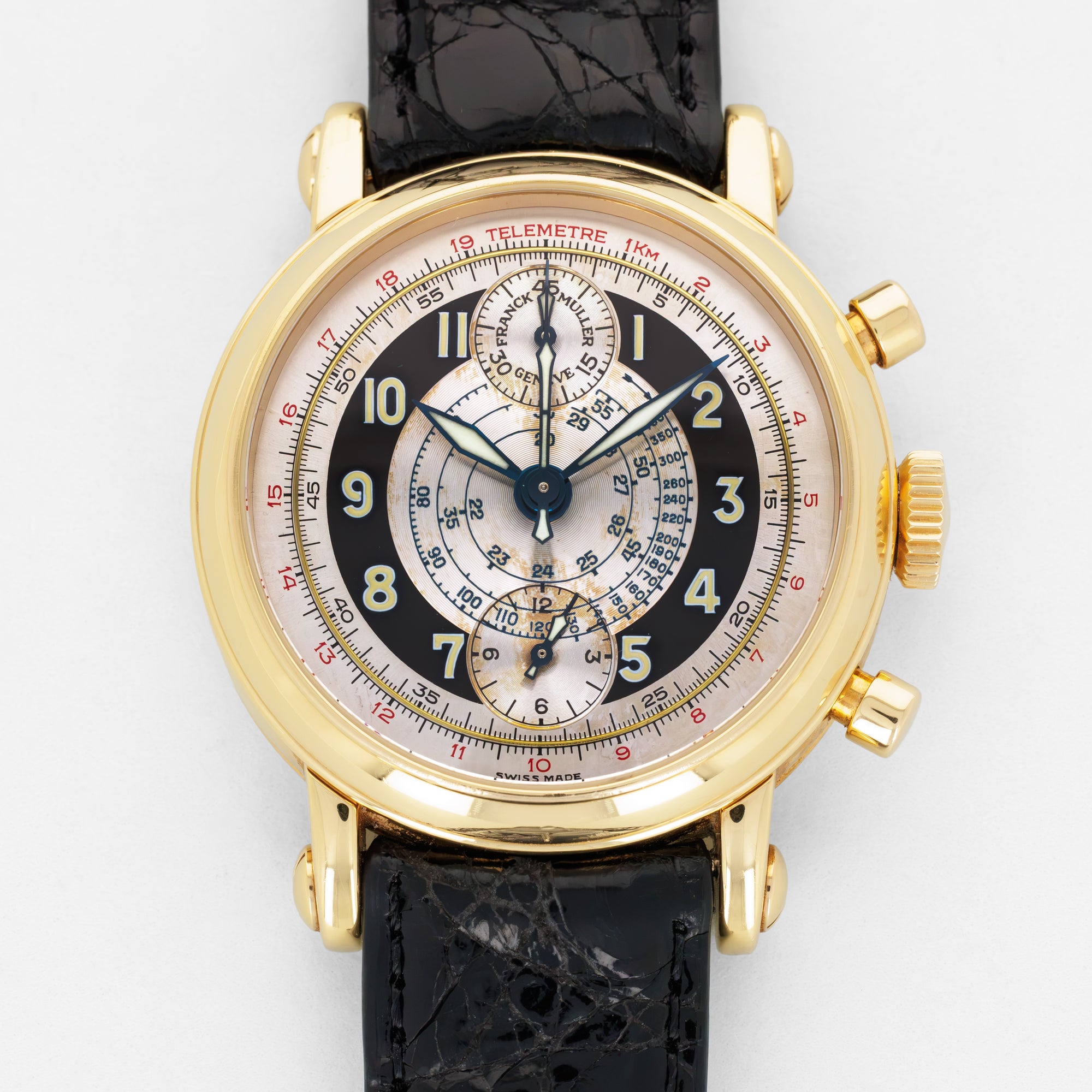 Frank Muller Yellow Gold Chronograph Watch Ref. 7000CCS3645