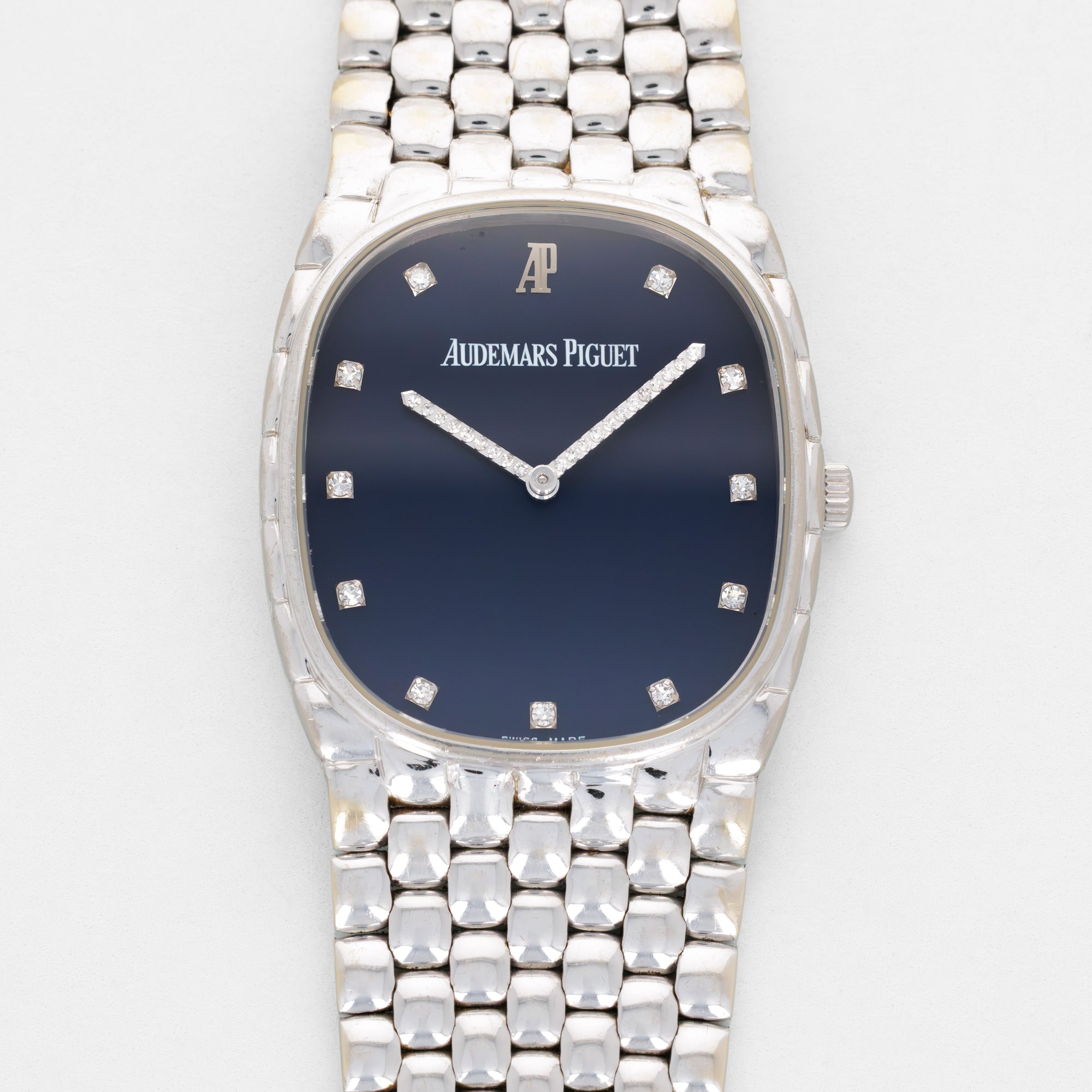Audermars Piguet White Gold Cobra-style Bracelet Watch