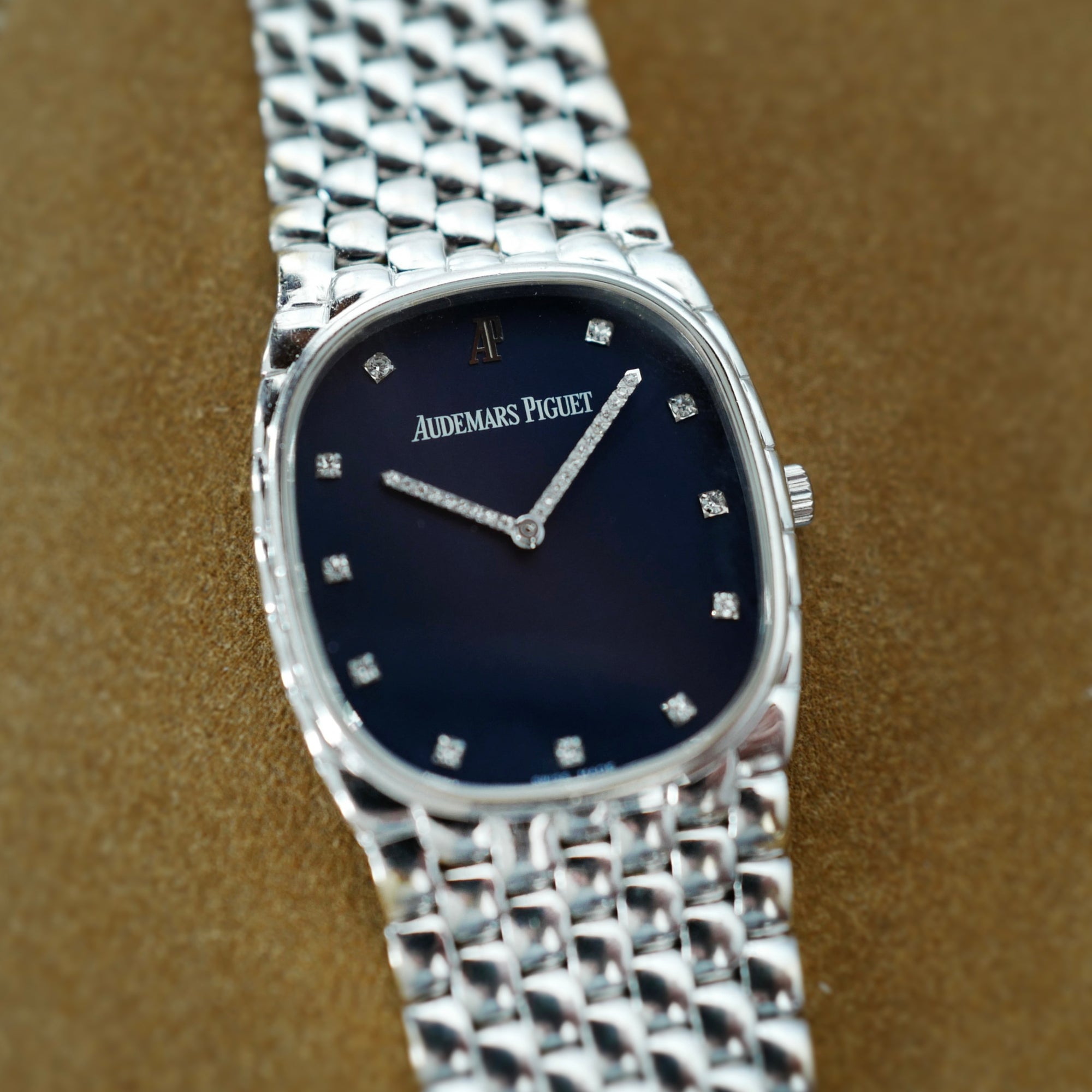 Audermars Piguet White Gold Cobra-style Bracelet Watch