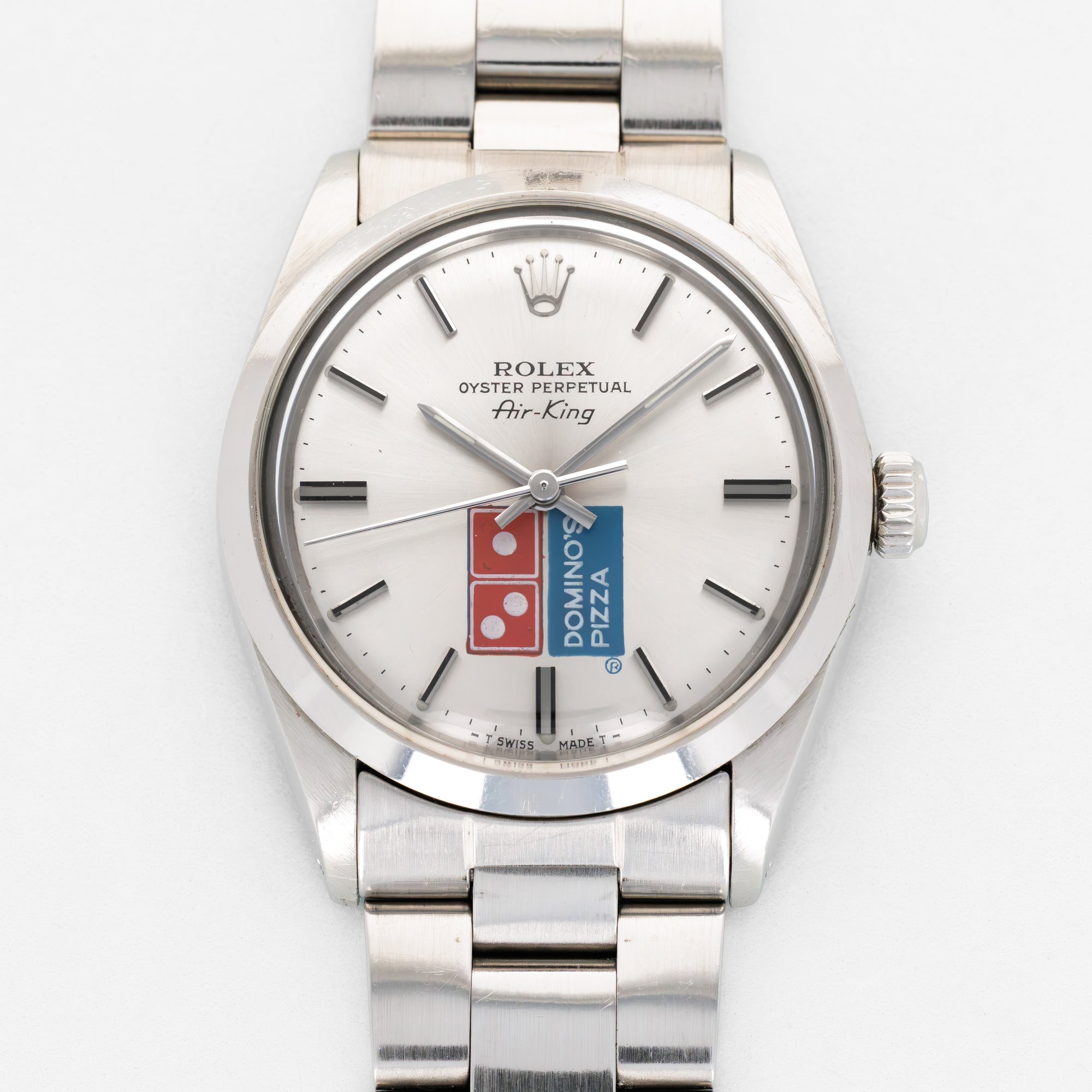 Rolex Steel Oyster Perpetual Air-King Ref. 5500 with Original Dominos Logo