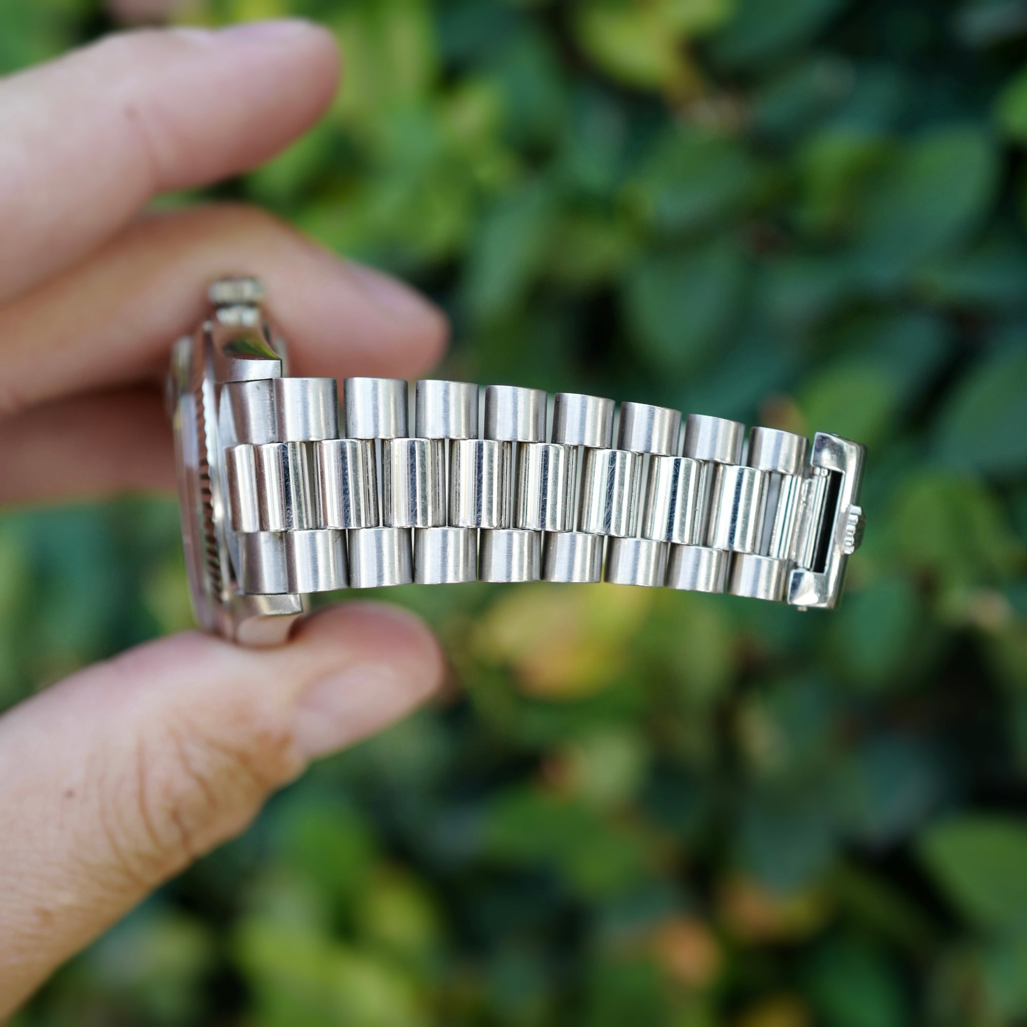 Rolex White Gold Day-Date Salmon Dial Watch Ref. 1803