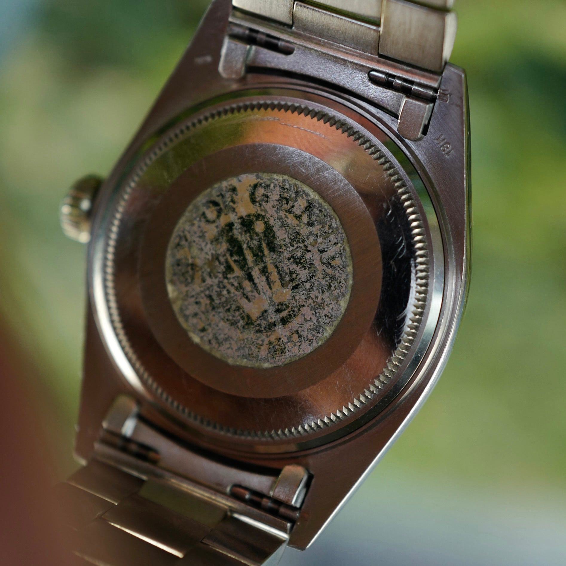 Rolex White Gold Day-Date Salmon Dial Watch Ref. 1803