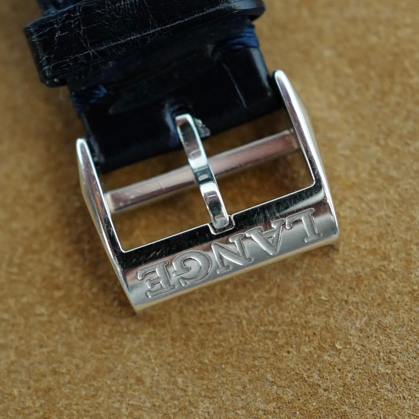 A. Lange &amp; Sohne Platinum Langematic Sax-O-Mat Watch Ref 301.025