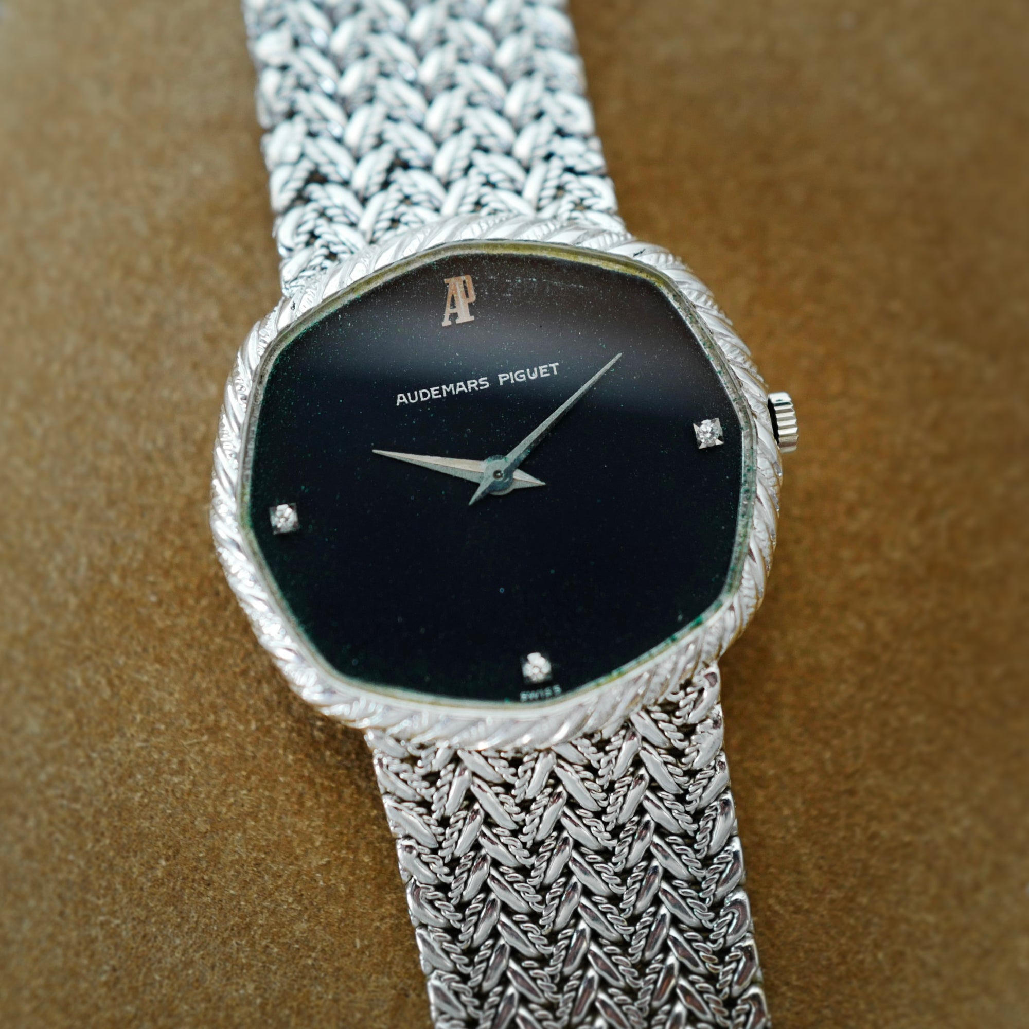 Audemars Piguet White Gold Octagonal Bracelet Watch (New Arrival)