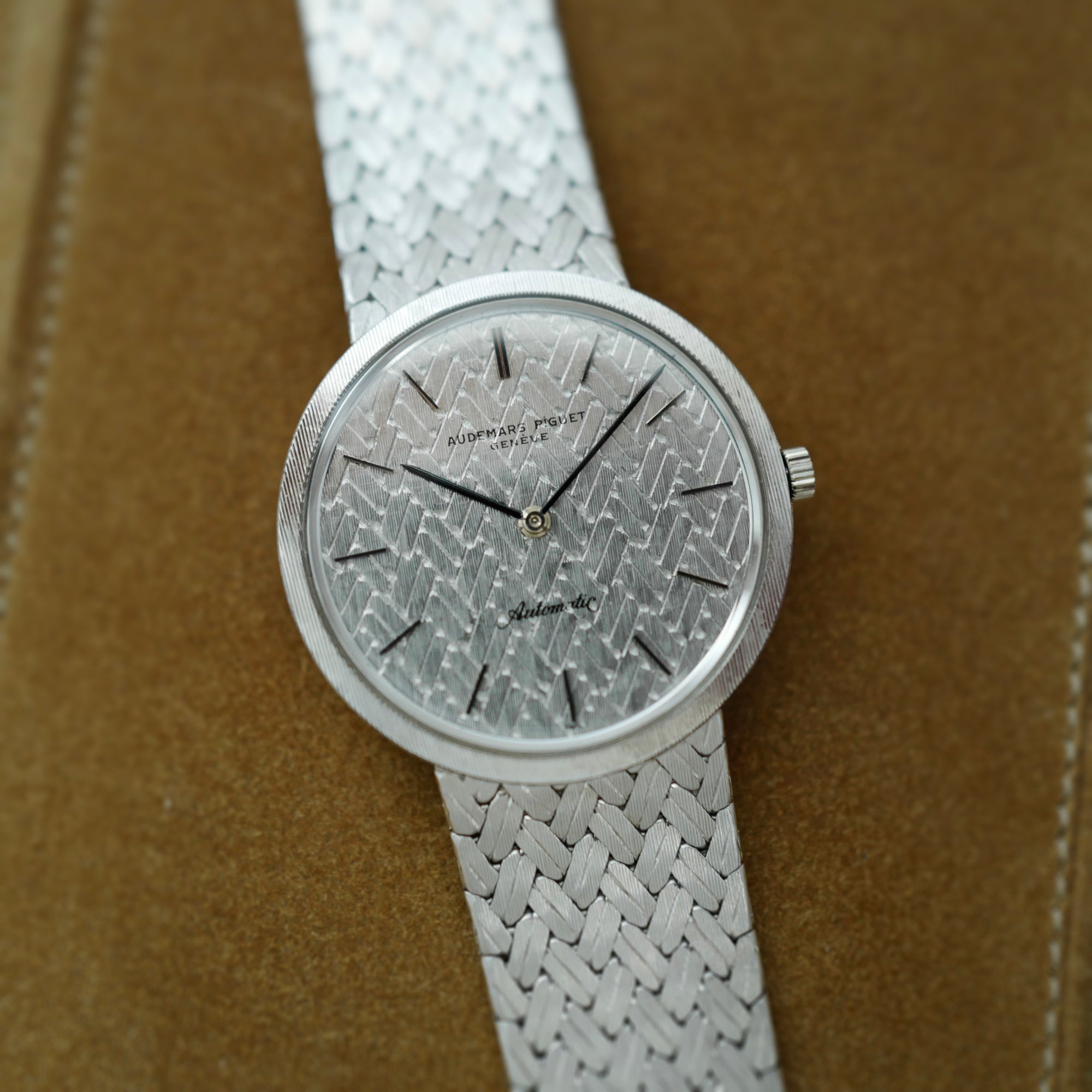 Audemars Piguet White Gold Automatic Bracelet Watch