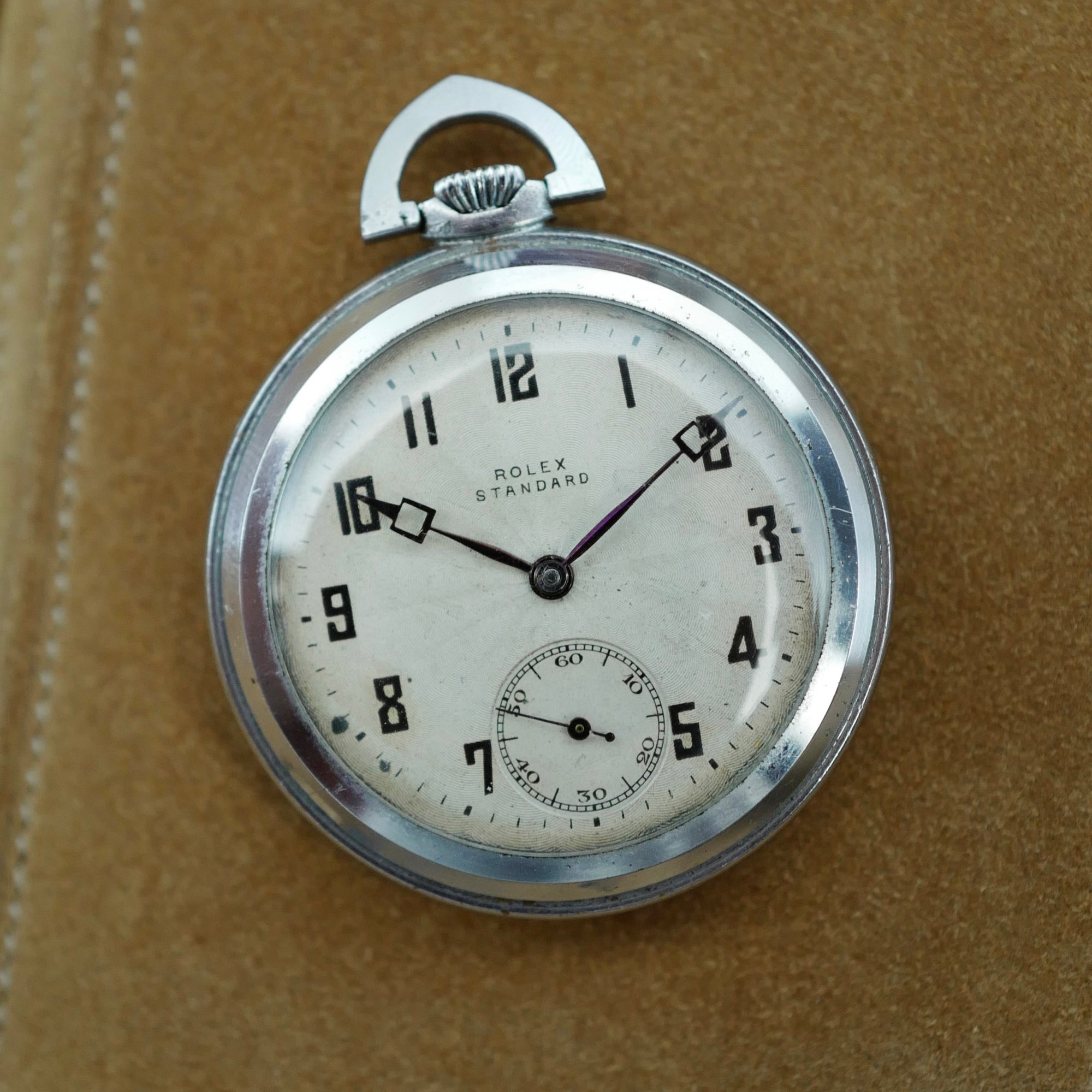 Rolex Steel Pocket Watch, Circa 1930s (New Arrival)