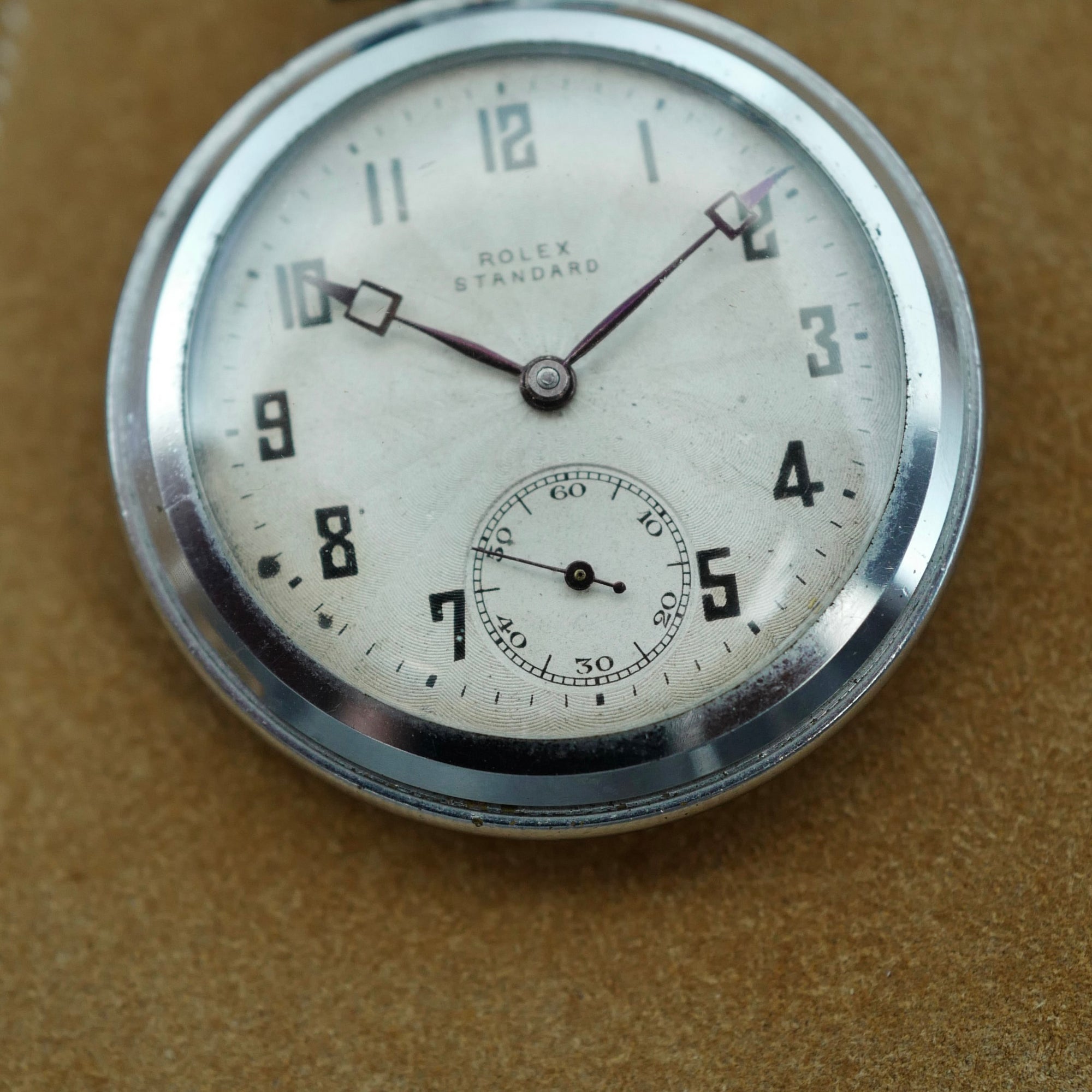 Rolex Steel Pocket Watch, Circa 1930s (New Arrival)