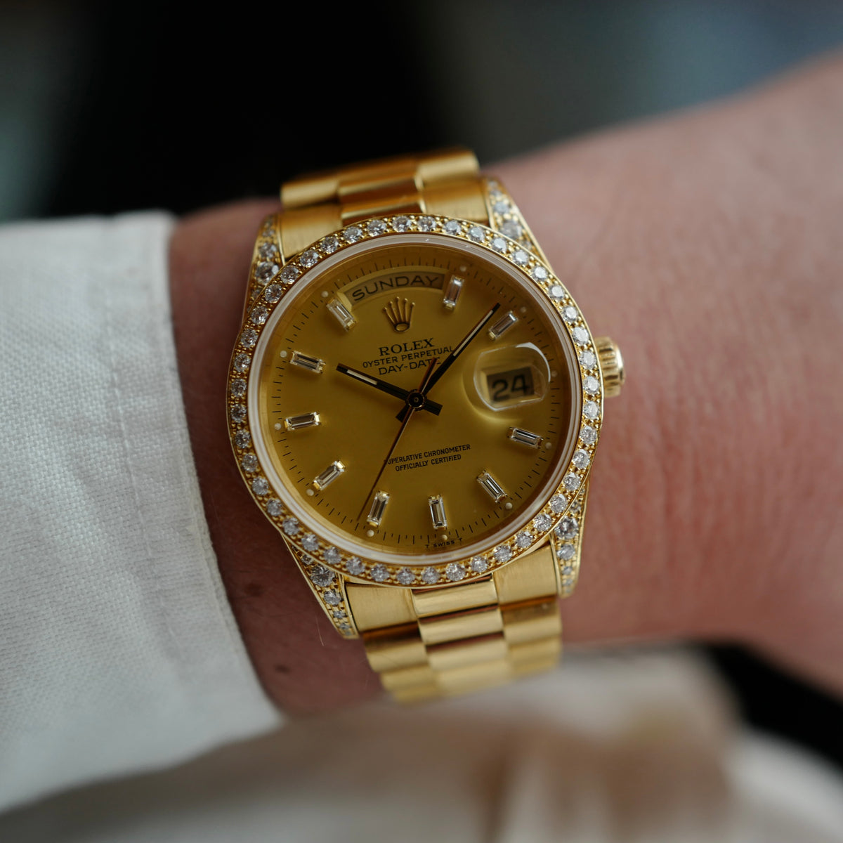 Rolex - Rolex Oyster Yellow Gold Perpetual Day-Date Ref. 18388 - The Keystone Watches