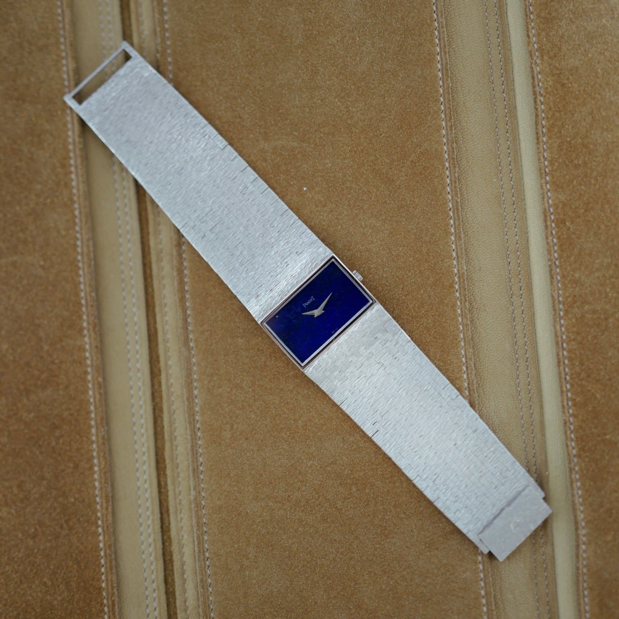 Piaget White Gold Ref. 92120A6 Bracelet Watch with Lapis Dial