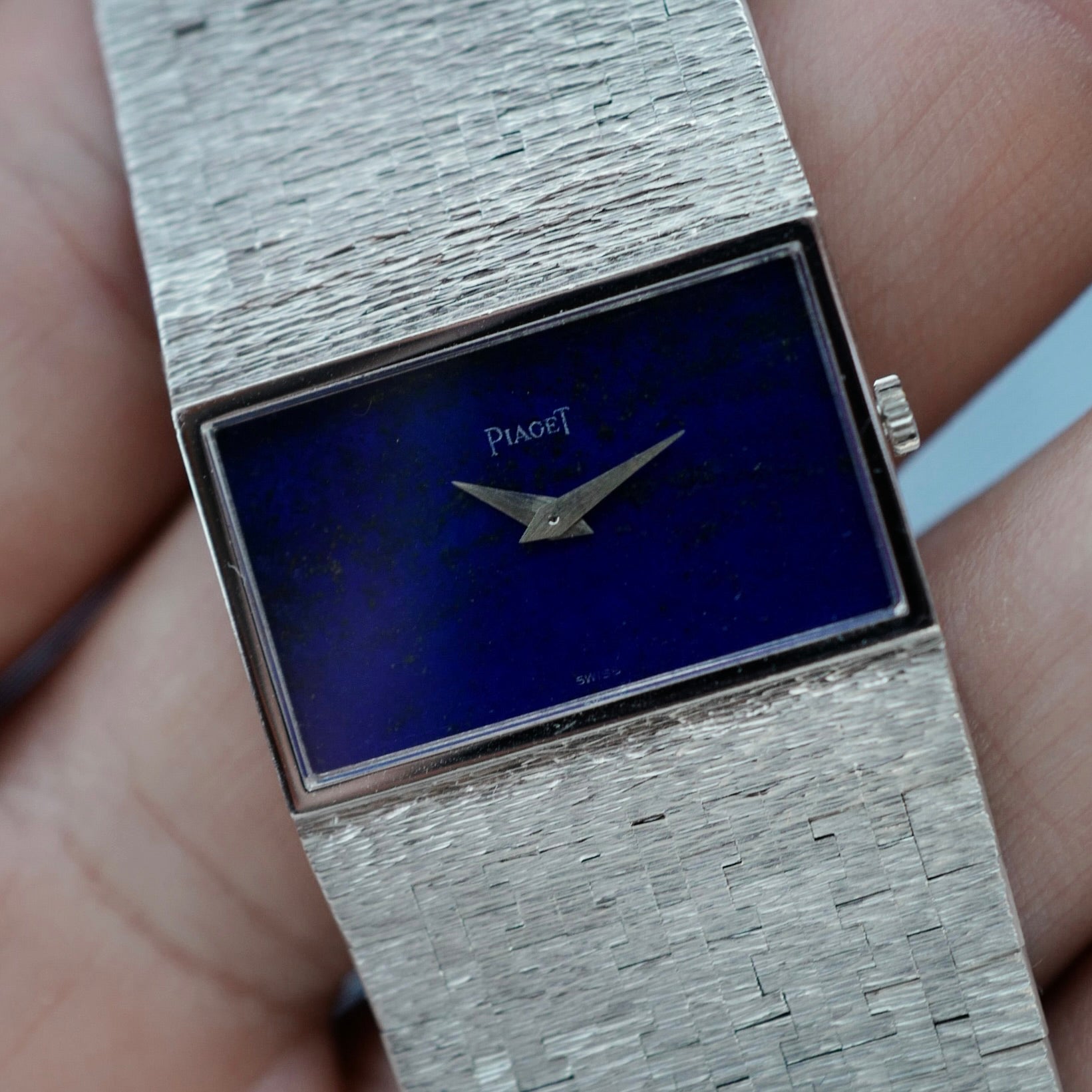 Piaget White Gold Ref. 92120A6 Bracelet Watch with Lapis Dial