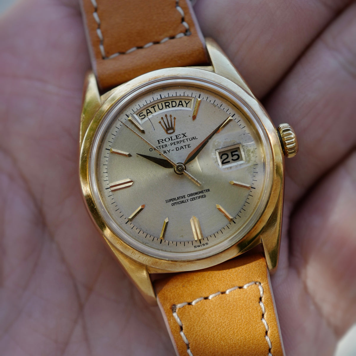 Rolex Oyster Perpetual Day-Date Ref. 1802/8 with French Import Hallmarks