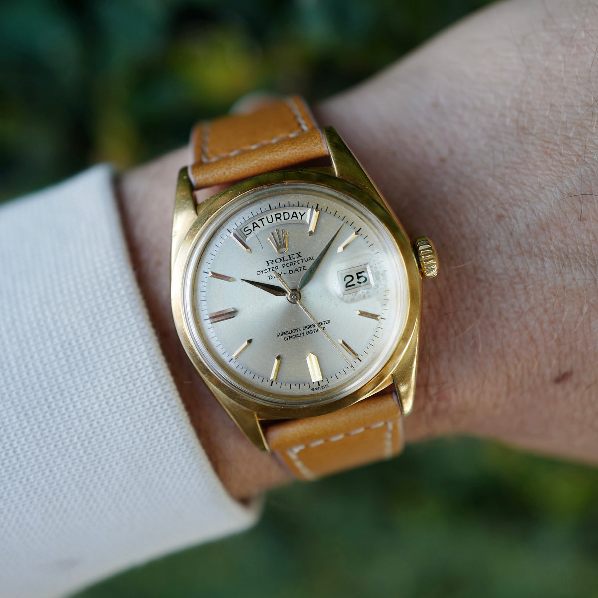 Rolex Oyster Perpetual Day-Date Ref. 1802/8 with French Import Hallmarks