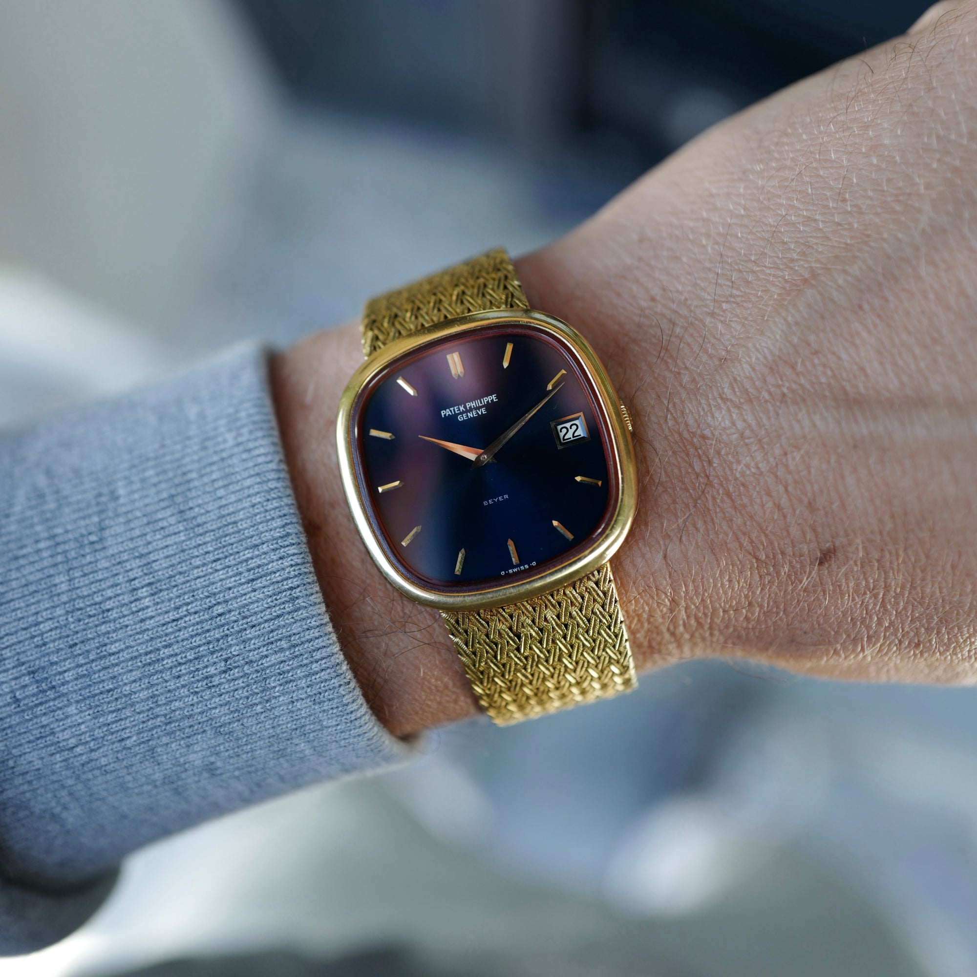 Patek Philippe Yellow Gold Golden Ellipse Watch Ref. 3604 retailed by Beyer