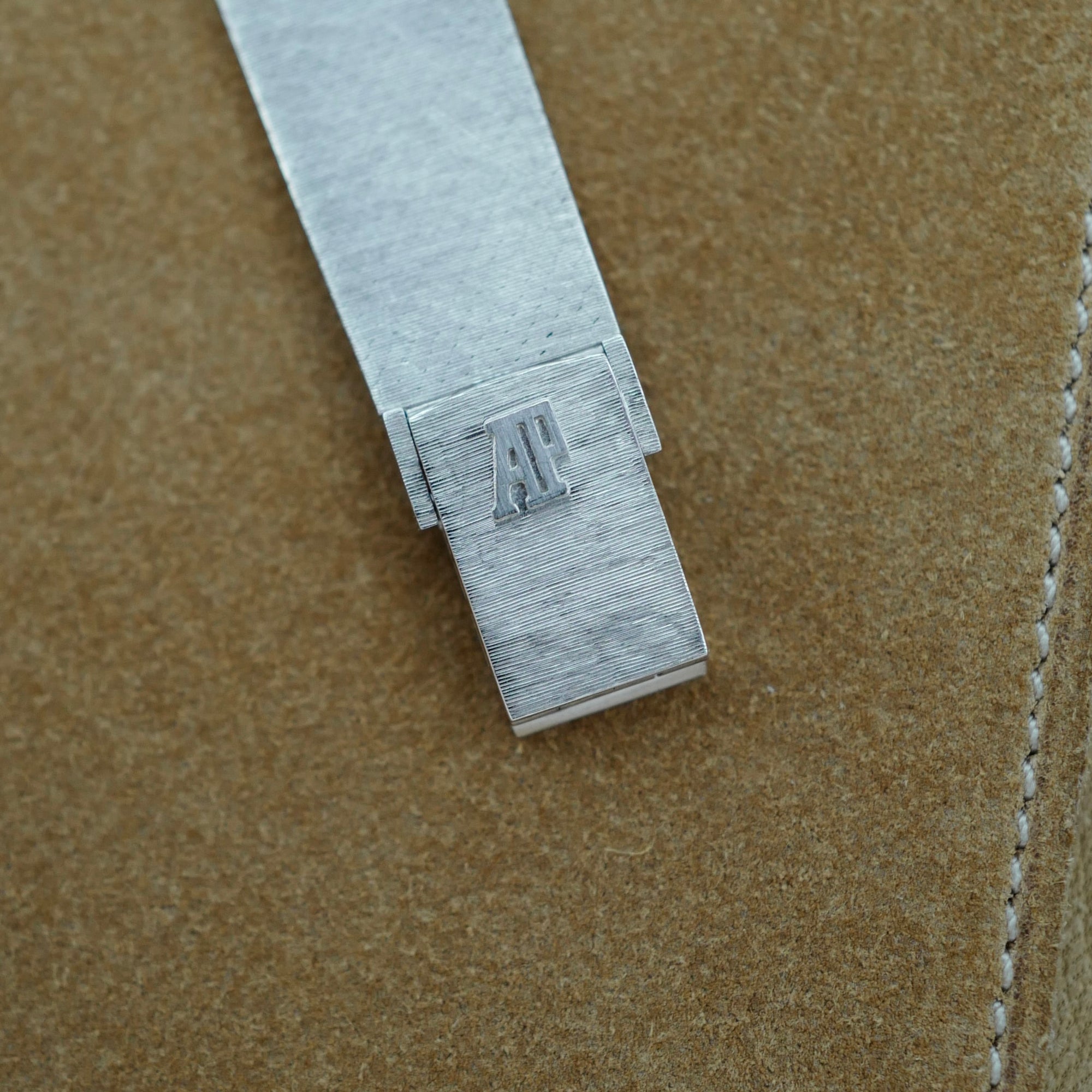 Audemars Piguet Oval White Gold Bracelet Watch with Diamond Case and Hands