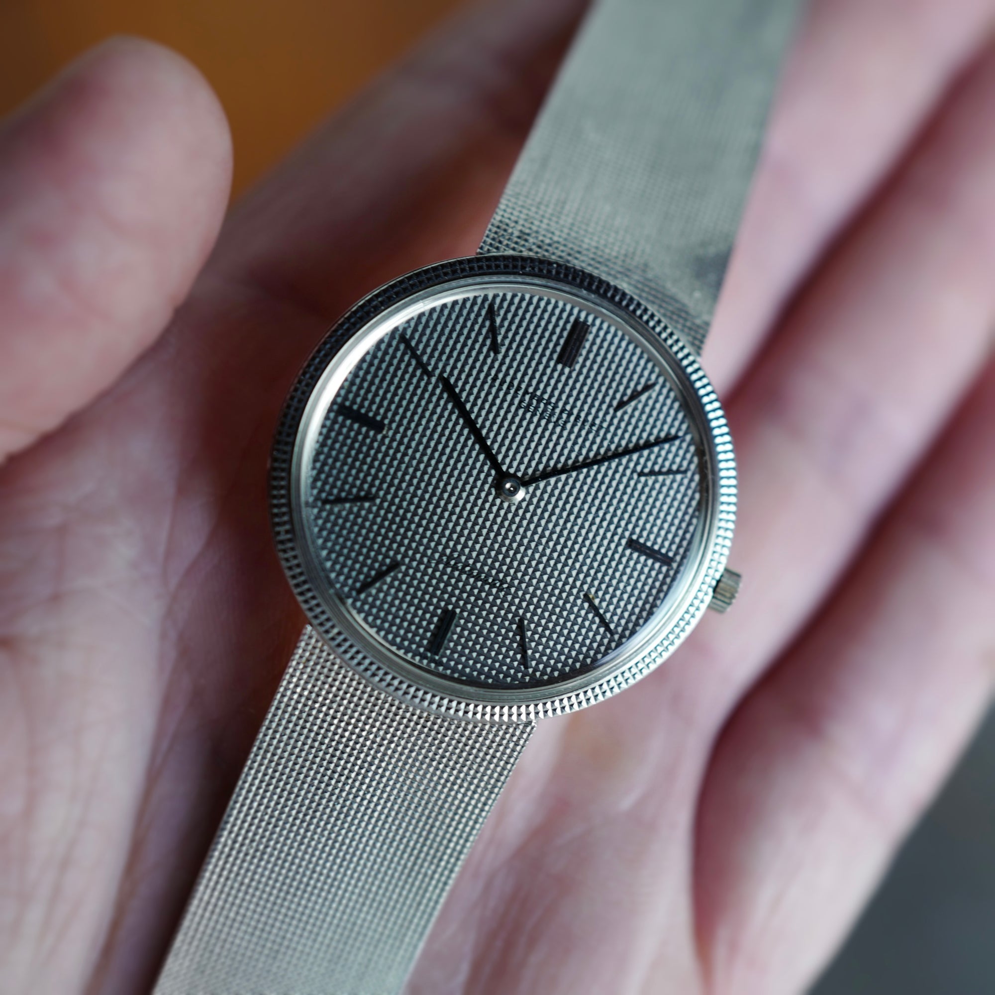 Audemars Piguet White Gold Round Automatic Bracelet Watch
