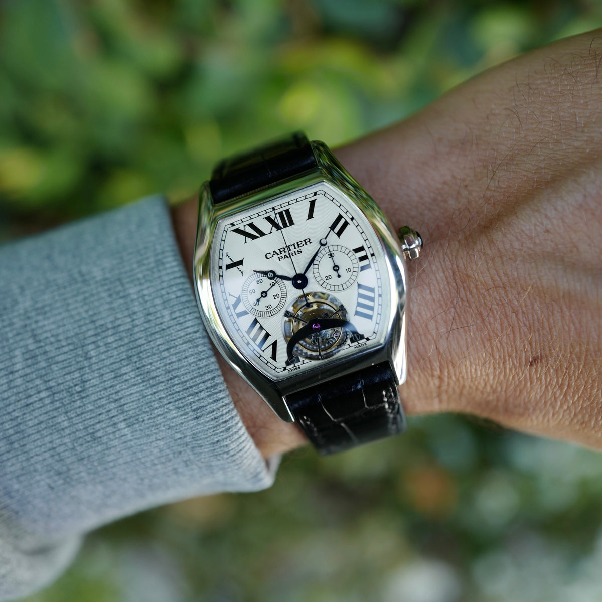 Cartier Platinum Tortue Tourbillon Chronograph Ref. W1545751
