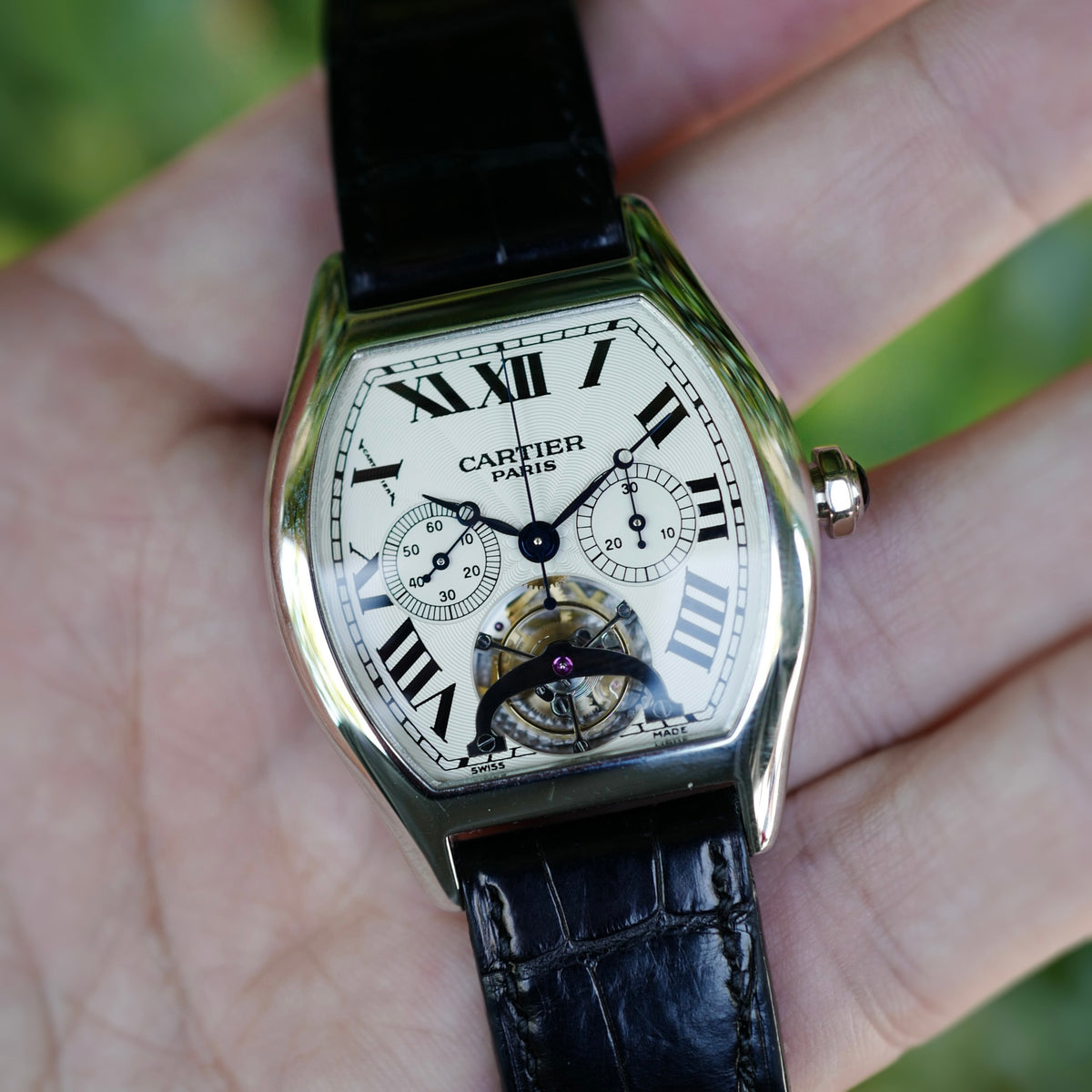 Cartier Platinum Tortue Tourbillon Chronograph Ref. W1545751