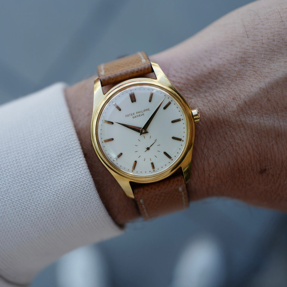 Patek Philippe Yellow Gold Enamel Dial Calatrava Watch Ref. 2526