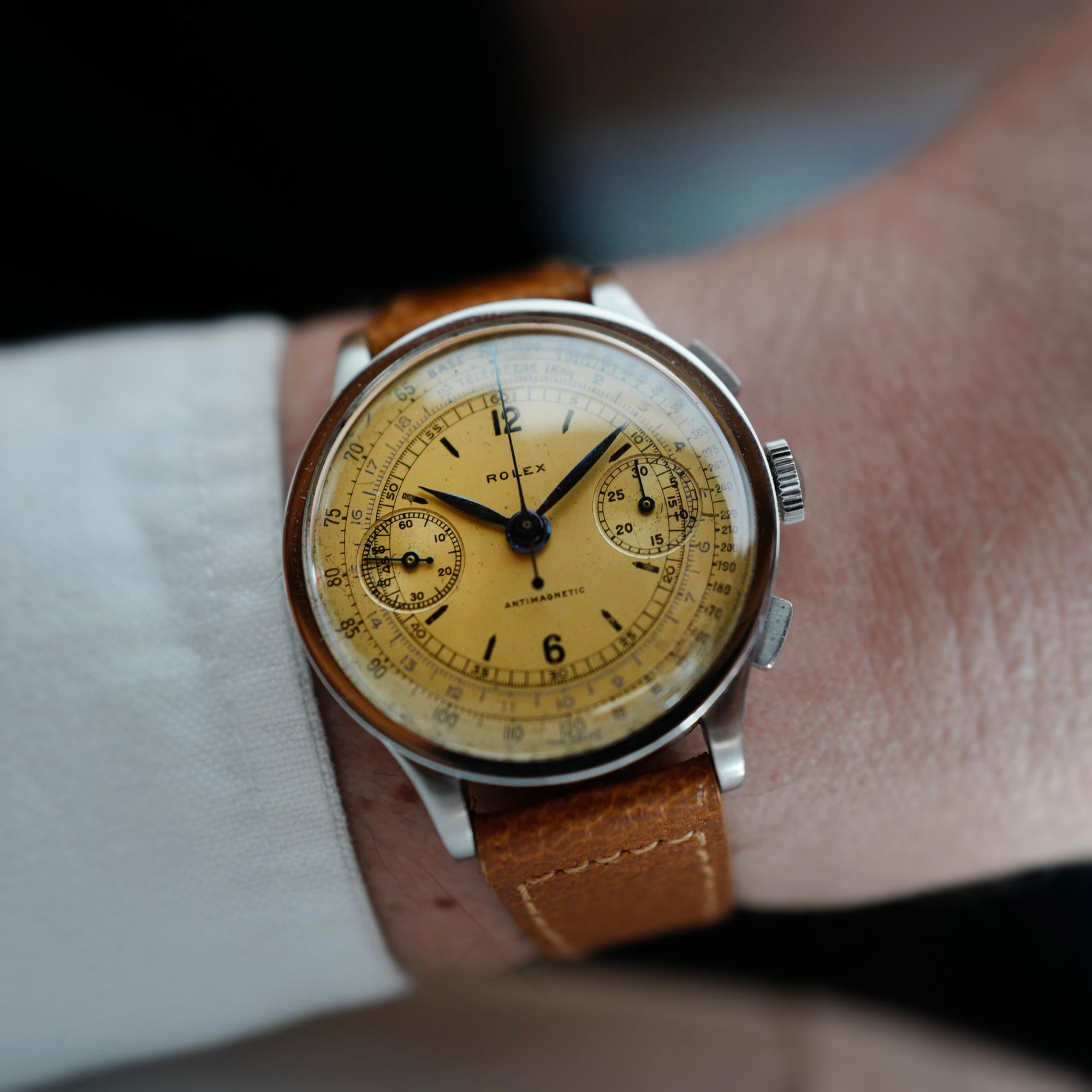 Rolex Steel Chronograph Ref. 2508 Second Generation with Salmon Dial