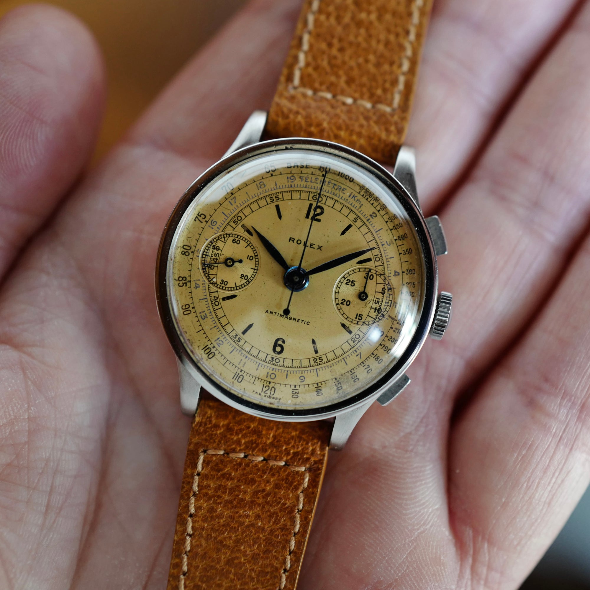 Rolex Steel Chronograph Ref. 2508 Second Generation with Salmon Dial