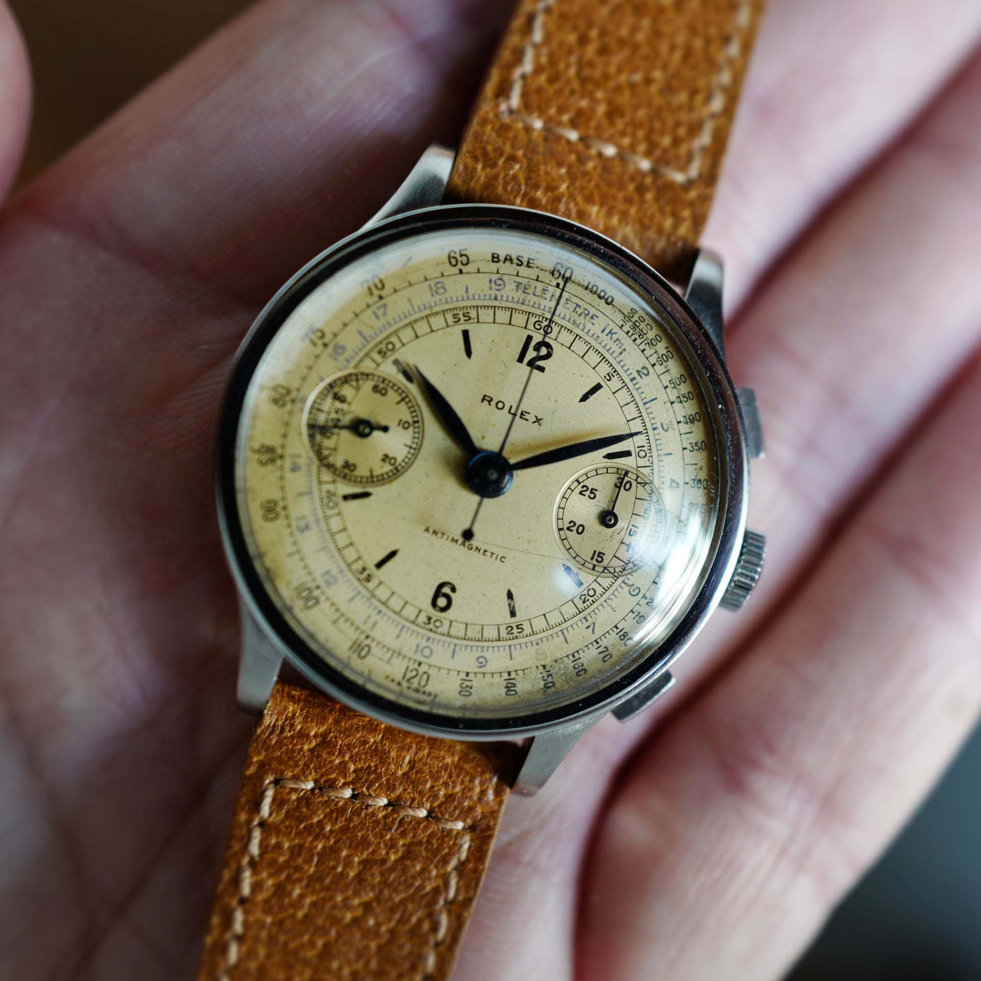 Rolex Steel Chronograph Ref. 2508 Second Generation with Salmon Dial