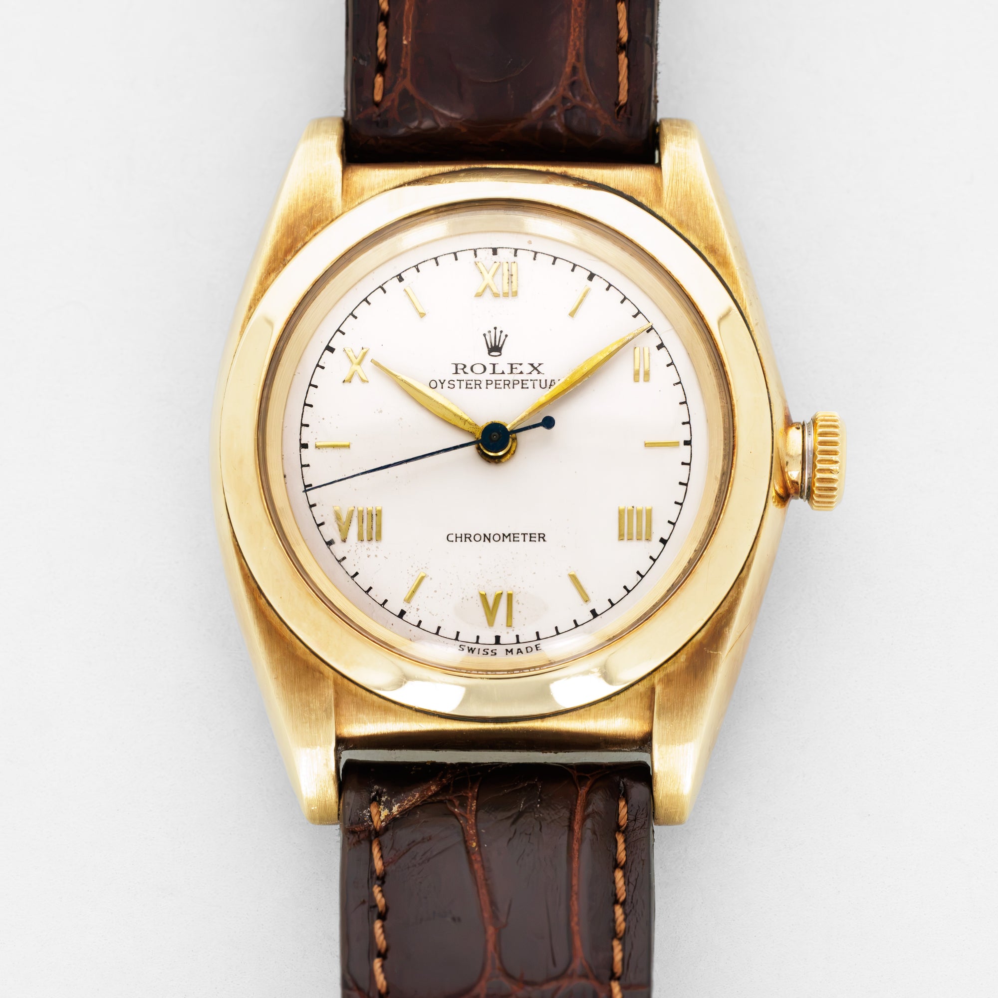 Rolex Yellow Gold Oyster Perpetual Bubbleback, Top Condition