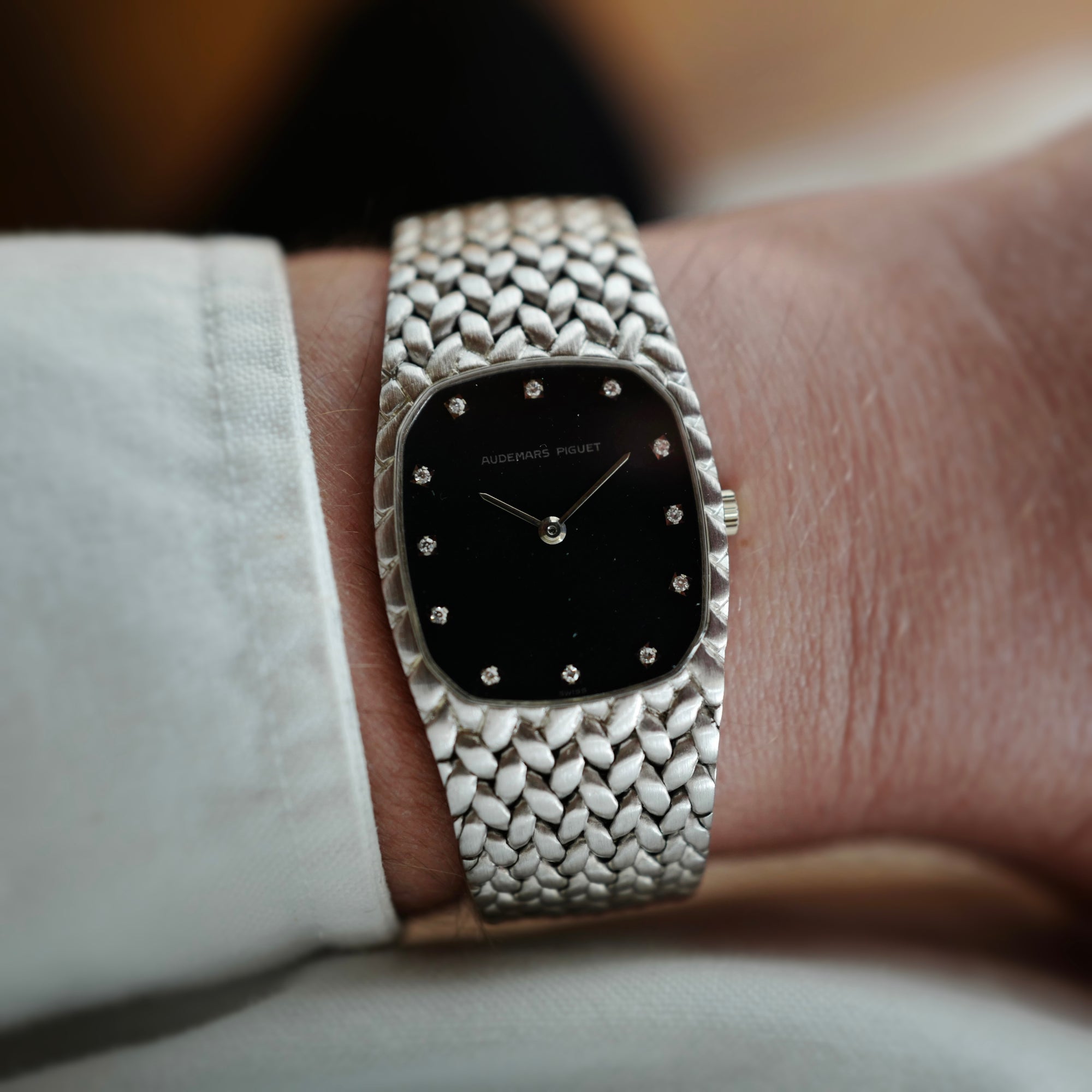 Audemars Piguet White Gold Cobra Bracelet Watch