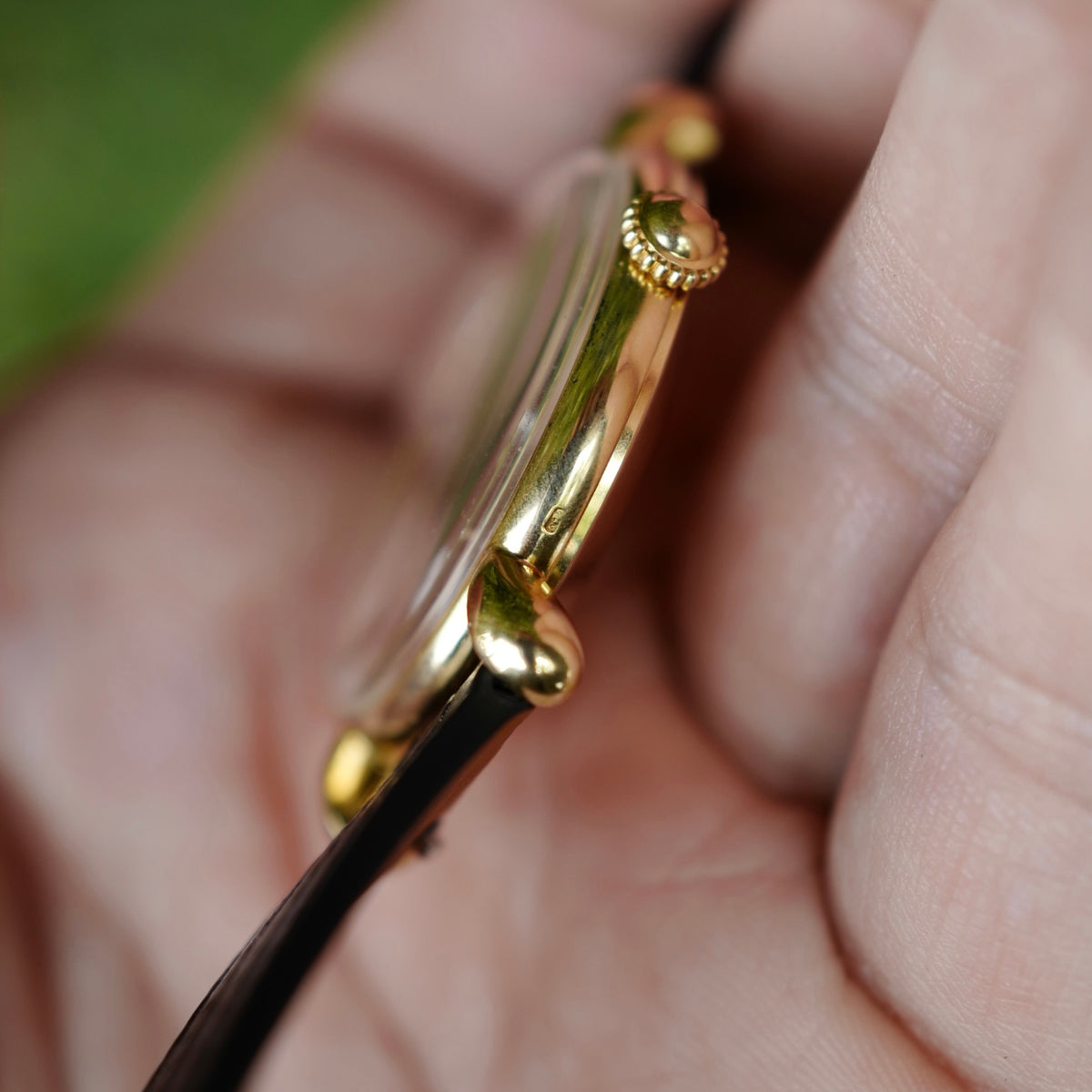 Vacheron Constantin Yellow Gold Watch with Star Numerals and Tear Drop Lugs