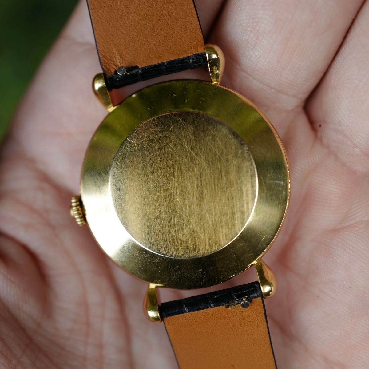Vacheron Constantin Yellow Gold Watch with Star Numerals and Tear Drop Lugs