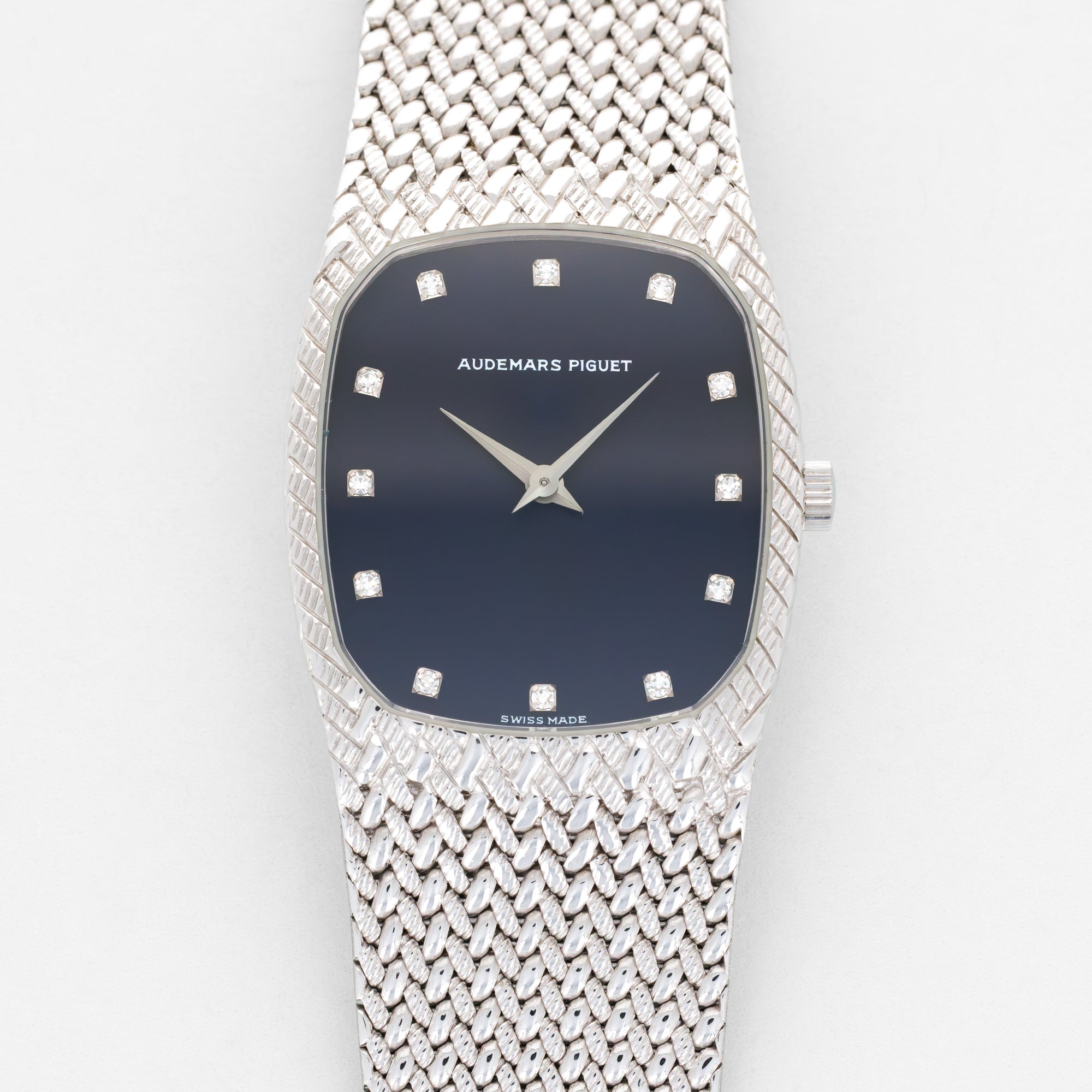 Audemars Piguet White Gold Cobra-Style Bracelet Watch