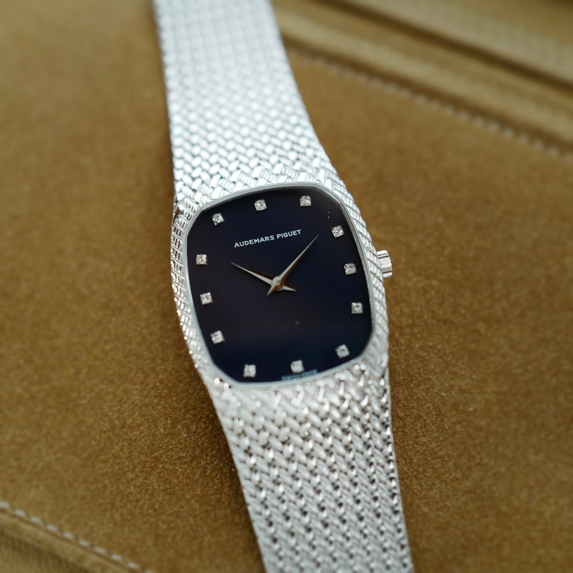 Audemars Piguet White Gold Cobra-Style Bracelet Watch