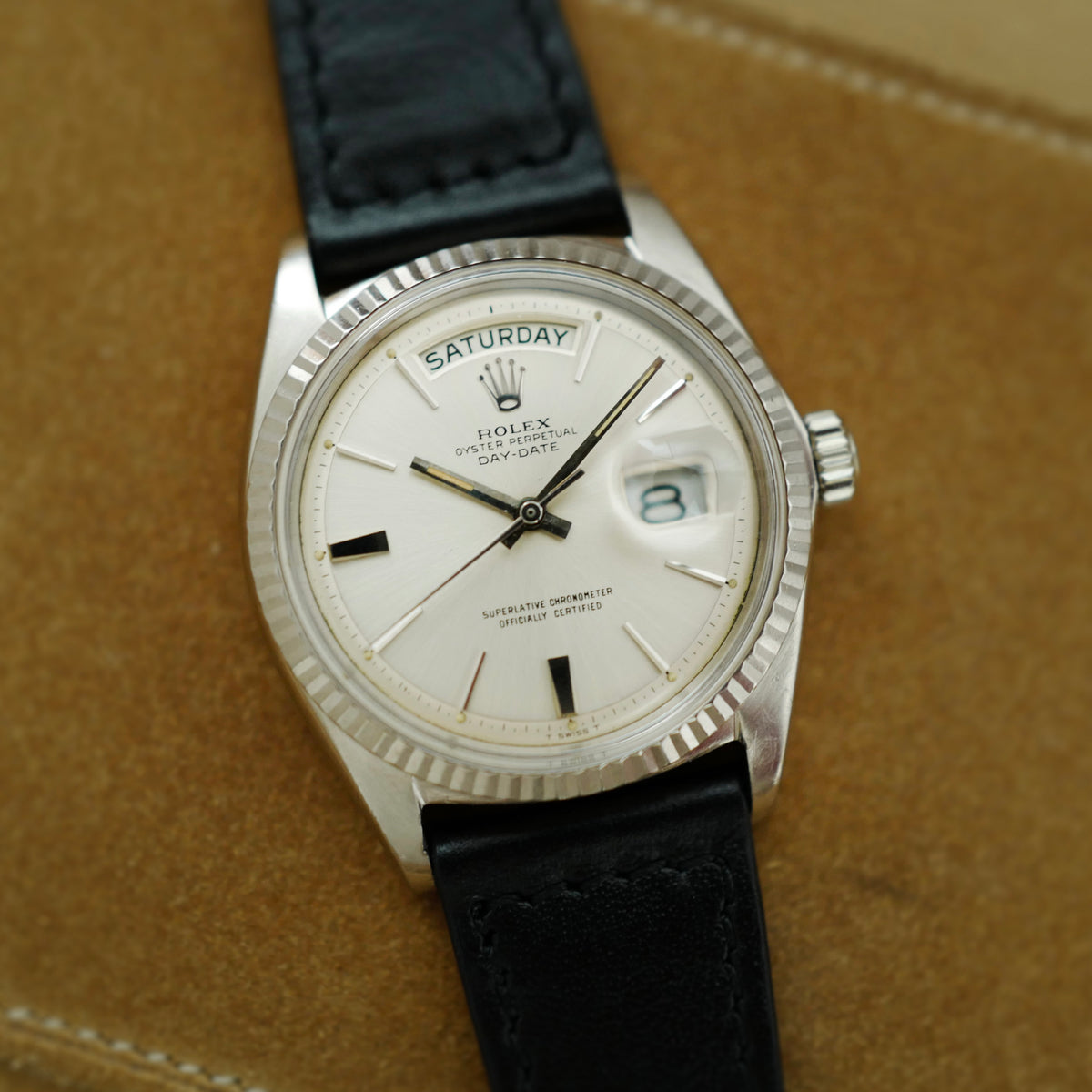 Rolex White Gold Oyster Perpetual Day-Date Ref. 1803 with Doorstop Dial (New Arrival)