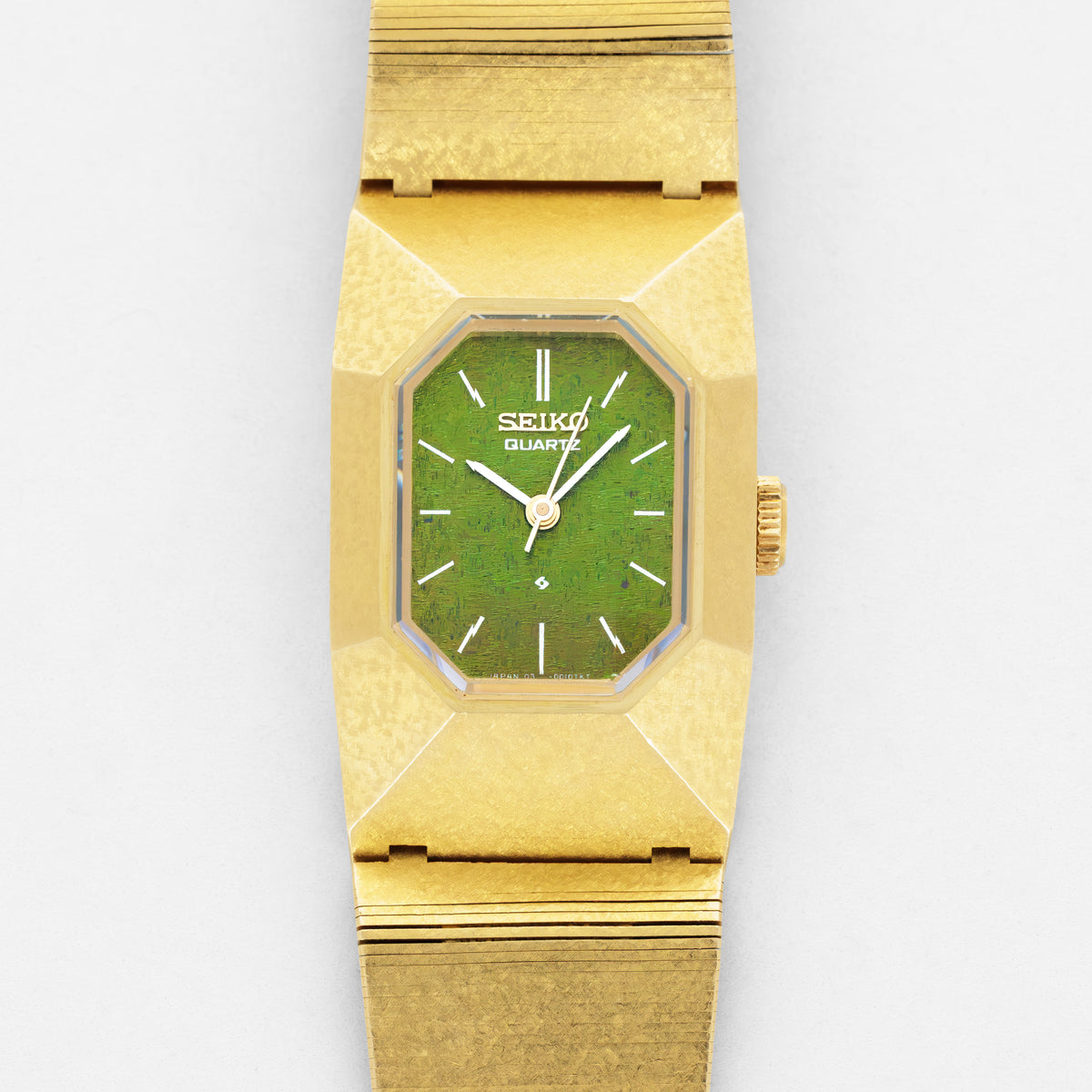Seiko Yellow Gold Geometric Watch Ref. 03-3000