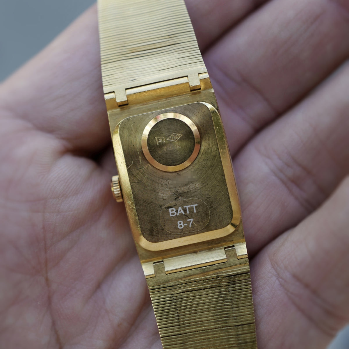 Seiko Yellow Gold Geometric Watch Ref. 03-3000