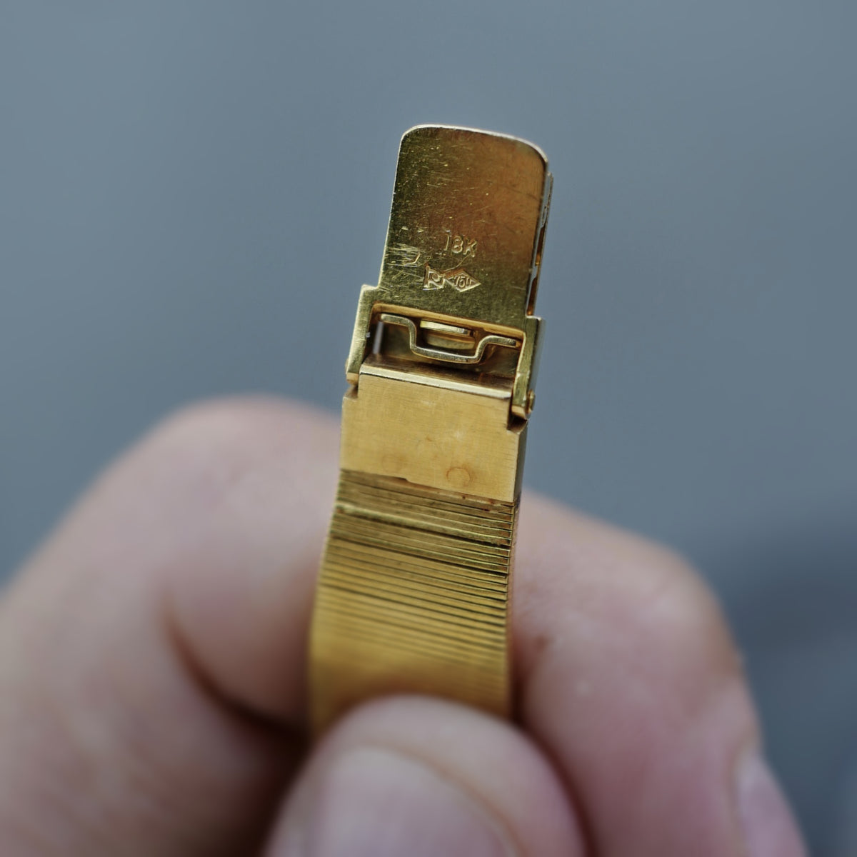 Seiko Yellow Gold Geometric Watch Ref. 03-3000