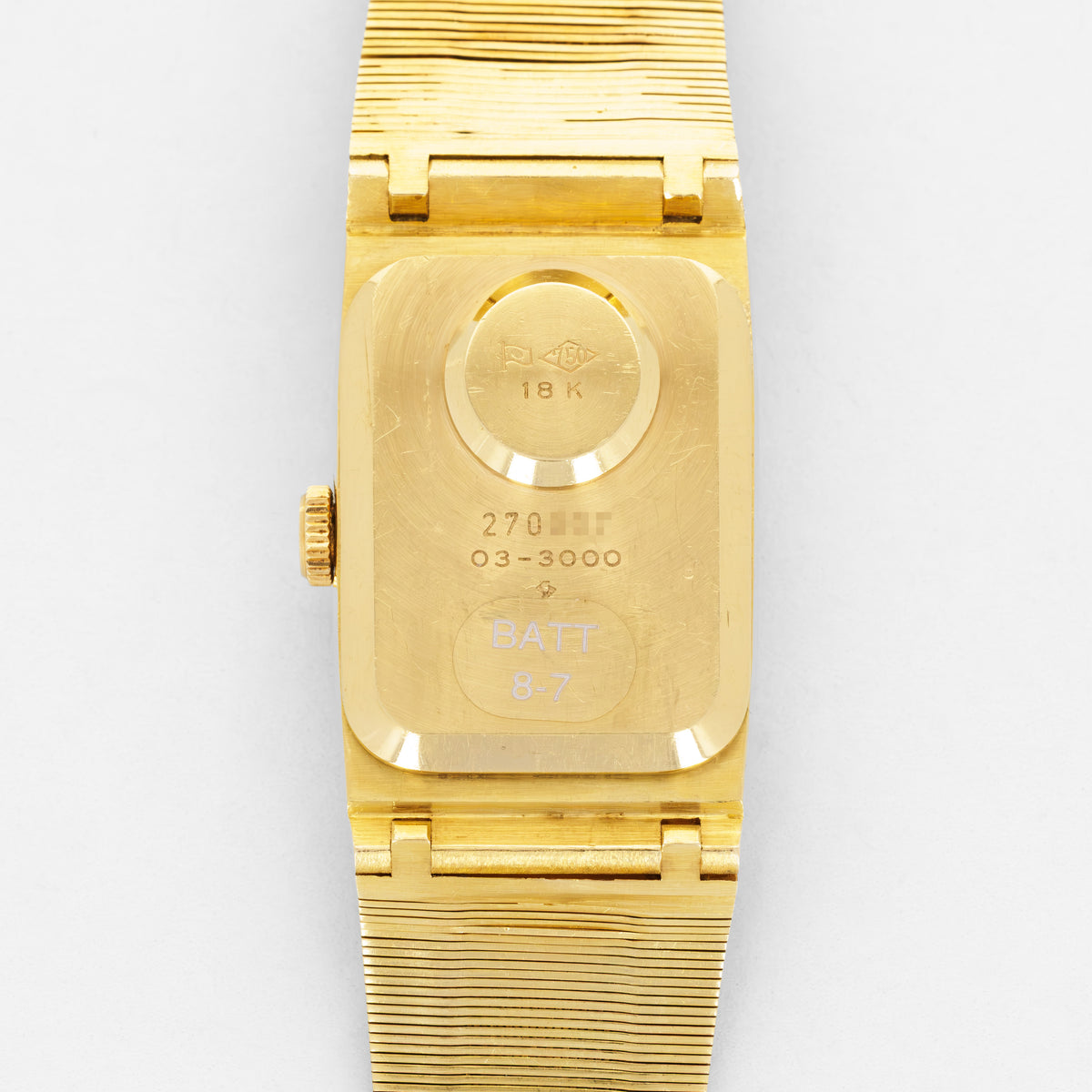 Seiko Yellow Gold Geometric Watch Ref. 03-3000