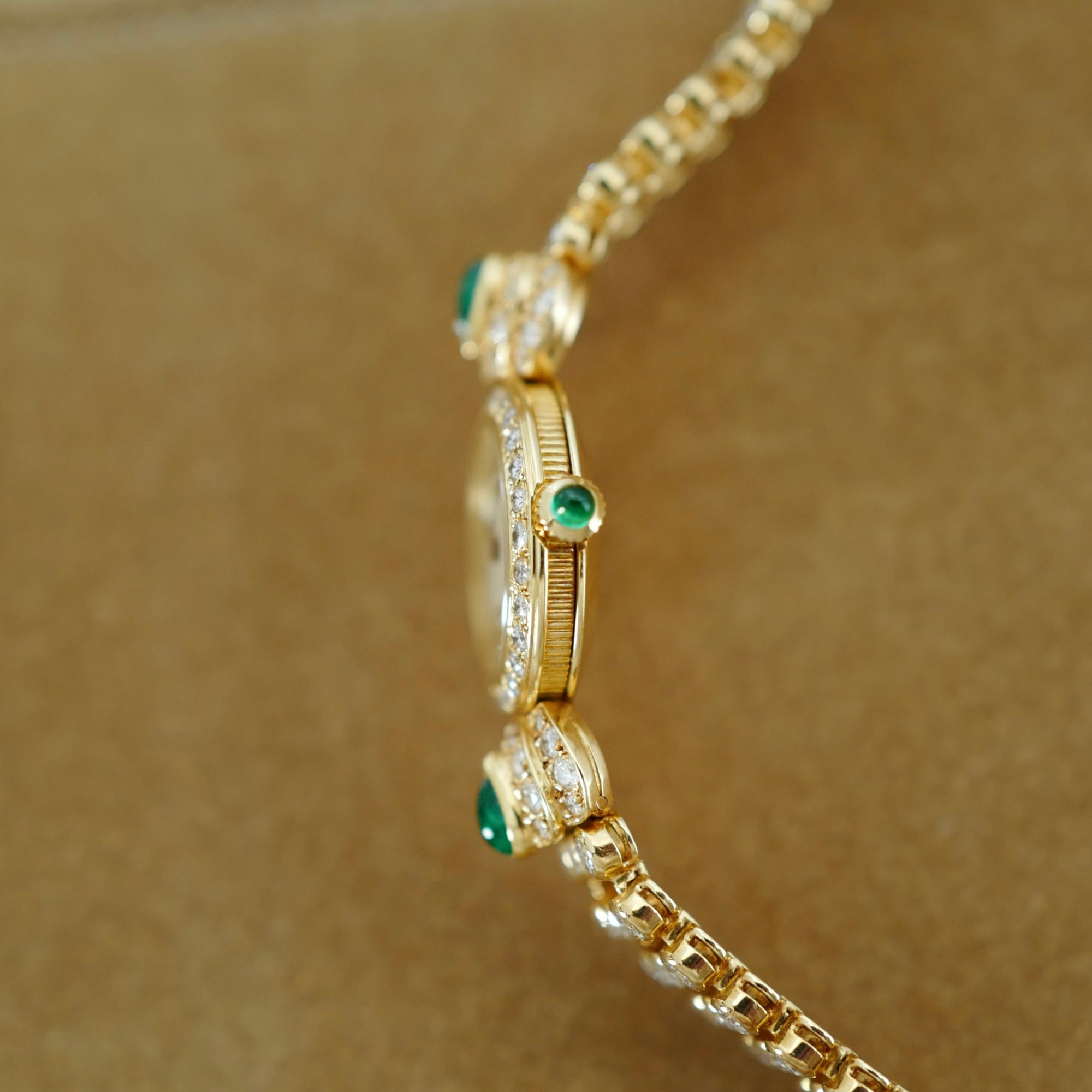 Breguet Yellow Gold Classique with Diamonds and Emeralds