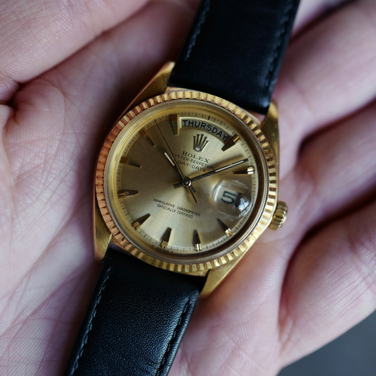 Rolex Yellow Gold Oyster Perpetual Day-Date Ref. 1803/8 with Claw Dial (New Arrival)