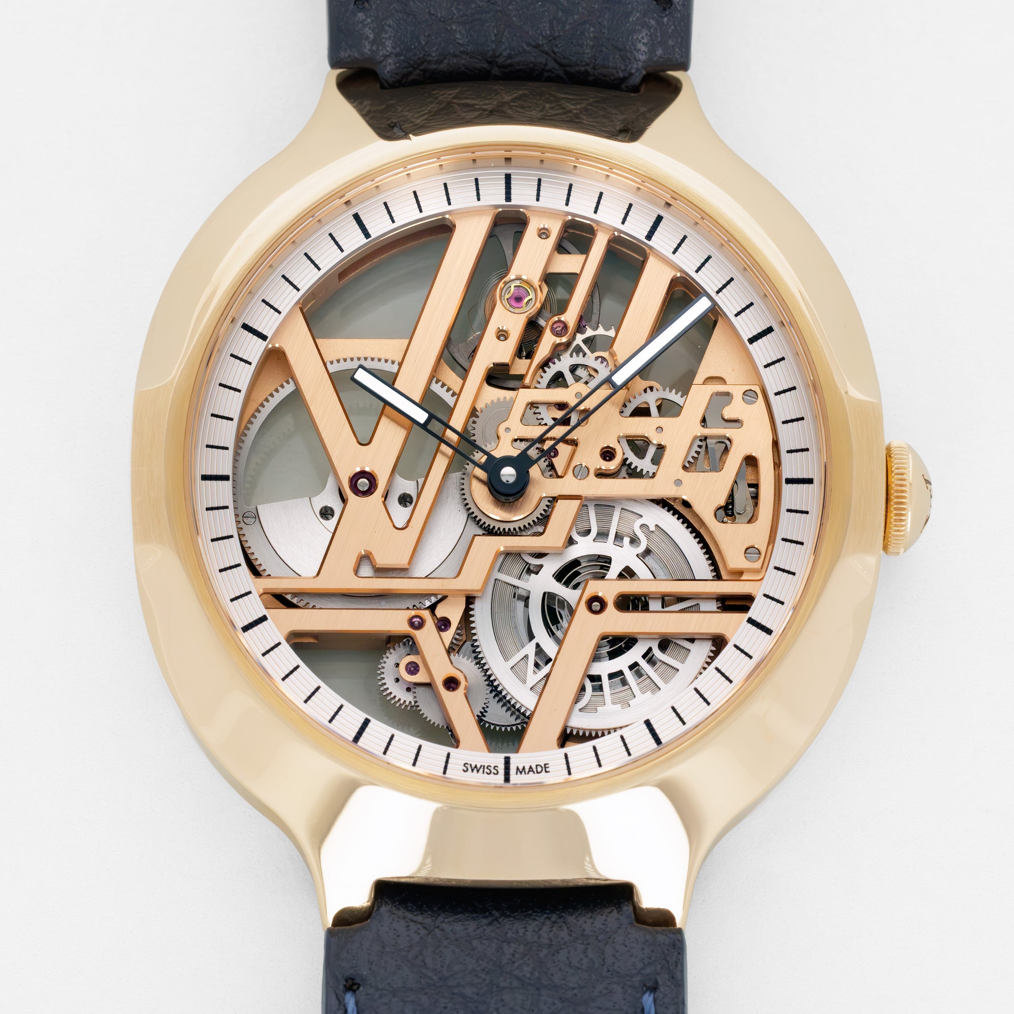 Louis Vuitton Voyager Skeleton Watch Ref. Q7EN0