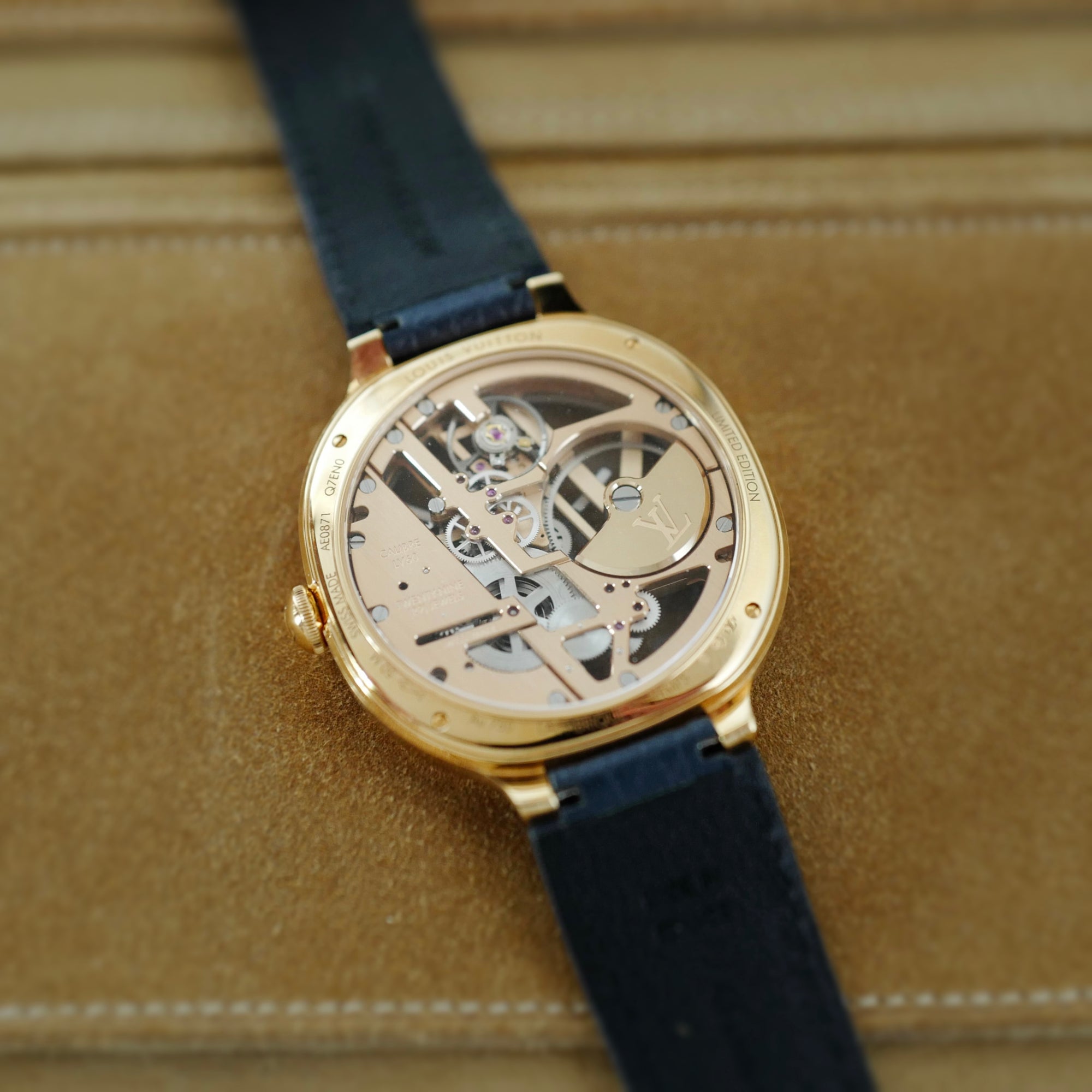Louis Vuitton Voyager Skeleton Watch Ref. Q7EN0