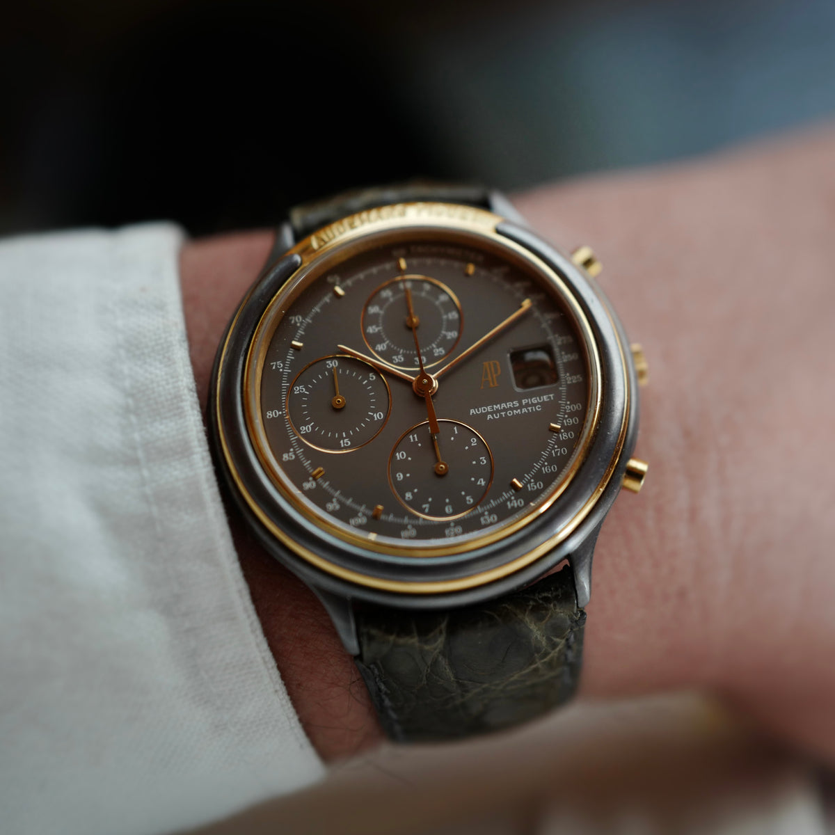 Audemars Piguet Rose Gold and Tantalum Huitieme Chronograph Ref. 25644