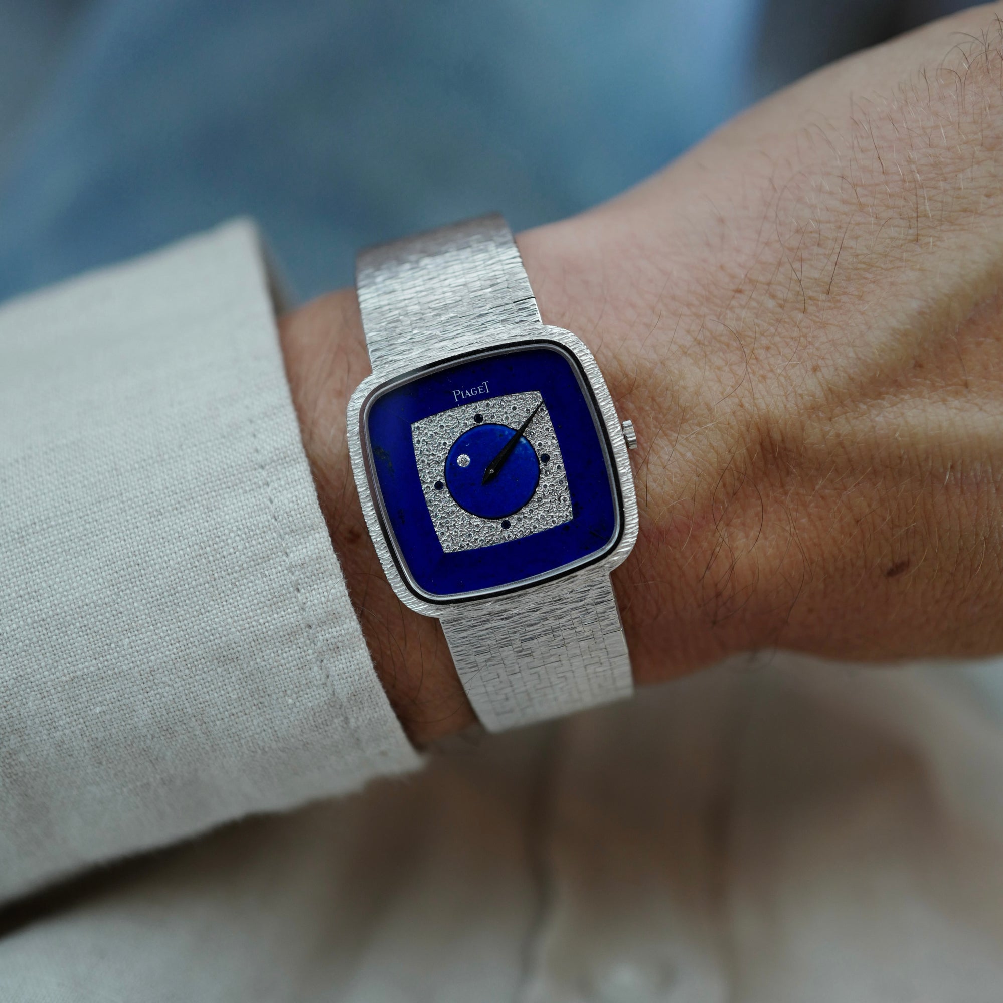 Piaget White Gold Lapis Mystery Watch