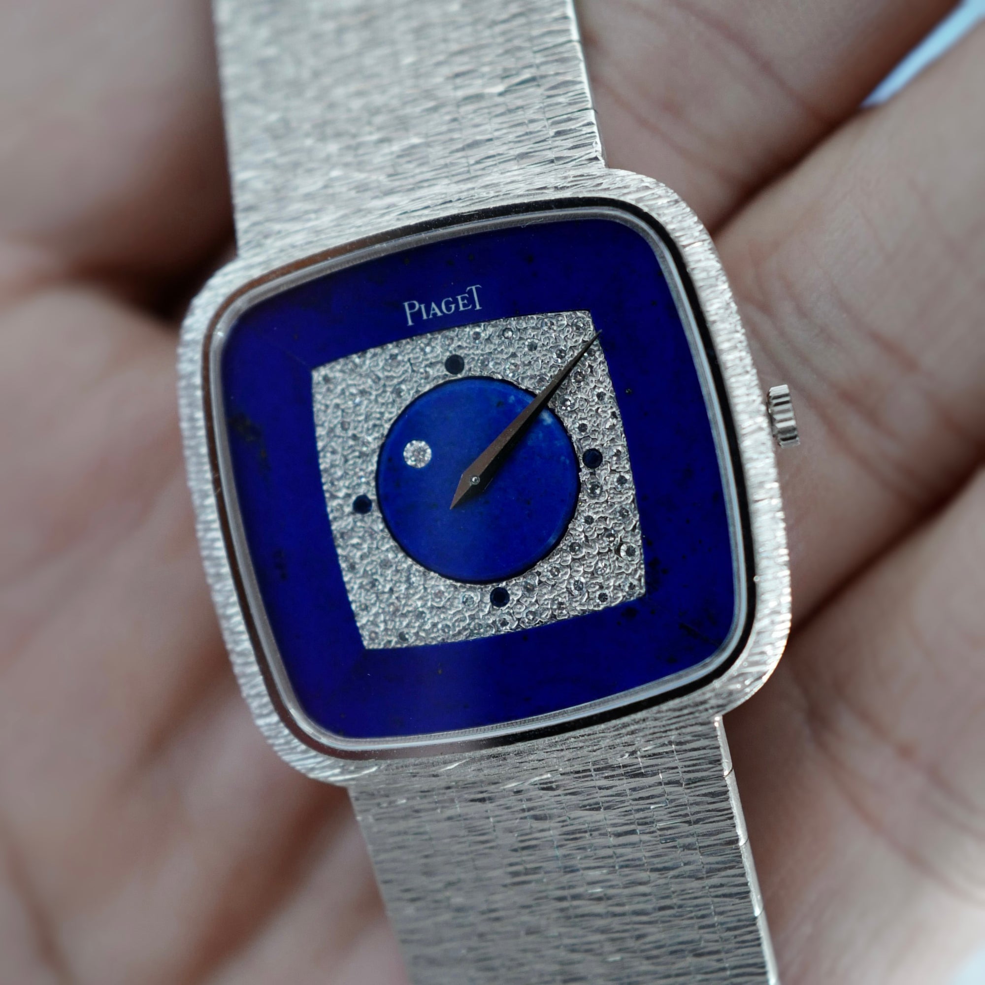 Piaget White Gold Lapis Mystery Watch