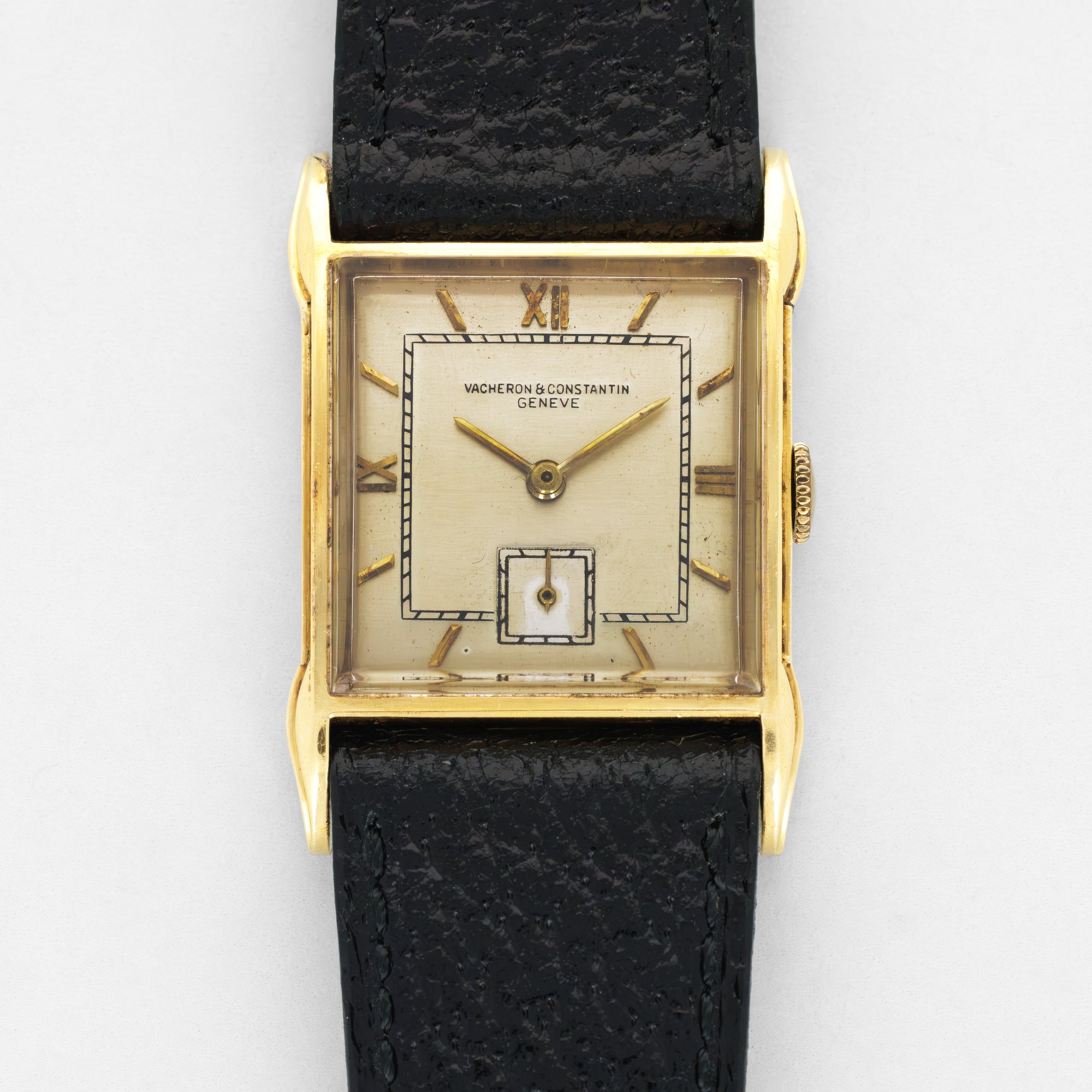 Vacheron Constantin Yellow Gold Watch with Fancy Lugs, Circa 1940s